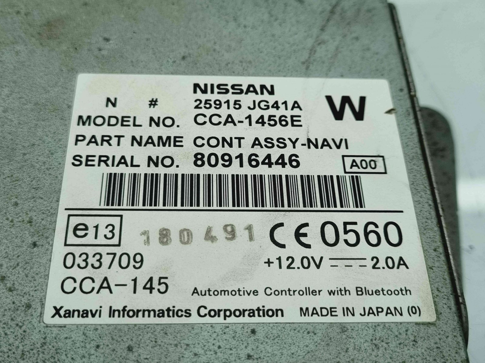Unitate navigatie Nissan Navara (D40) [Fabr 2005-2014] 25915JG41A - imagine 2