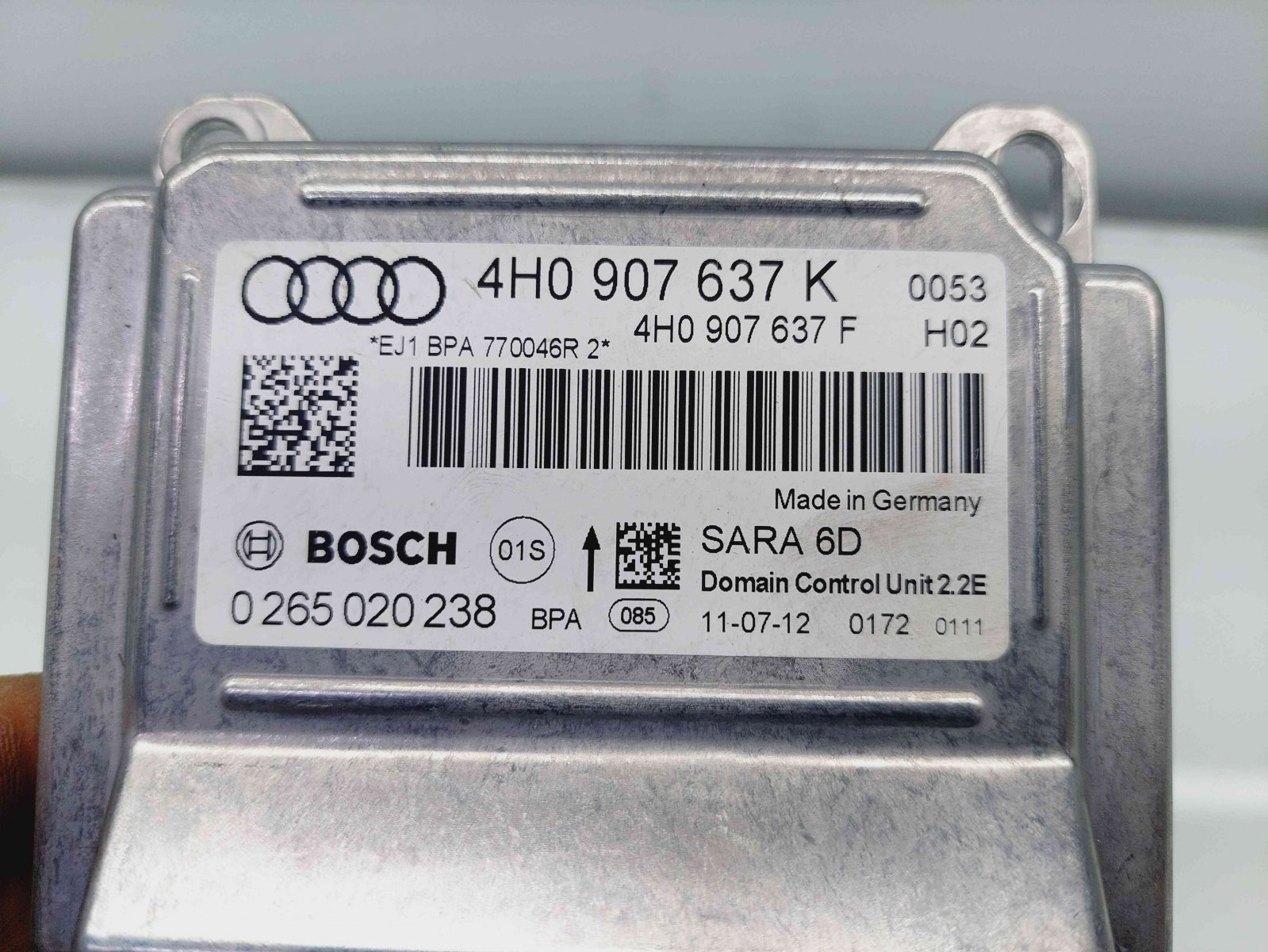 Senzor acceleratie Audi A8 D4 (4H2, 4H8, 4HC, 4HL) [Fabr 2009-2018] 4H0907637K - imagine 3