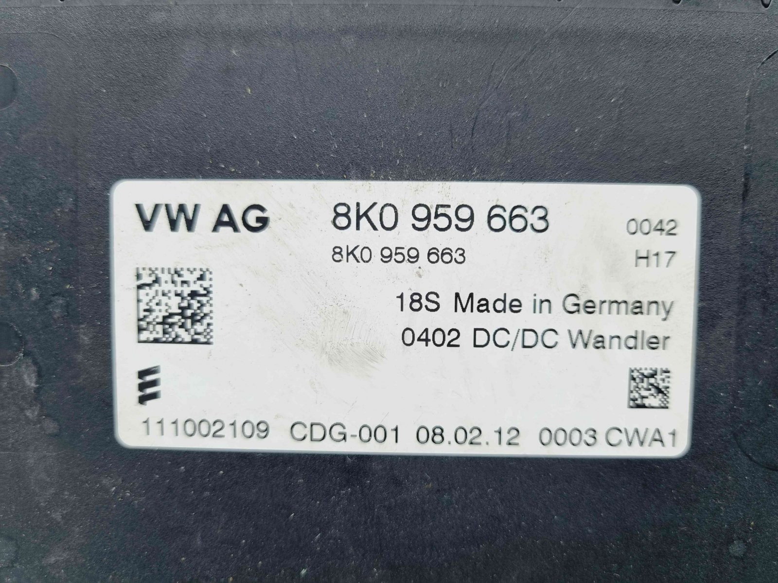 Modul stabilizator tensiune Audi A6 (4G2, C7) S-line [Fabr 2012-2017] 8K0959663 - imagine 4