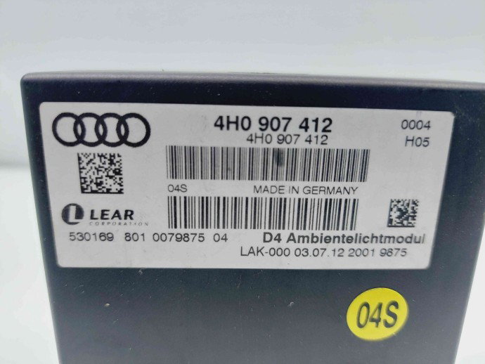  Modul control lumini Audi A8 D4 (4H2, 4H8, 4HC, 4HL) [Fabr 2009-2018] 4H0907412