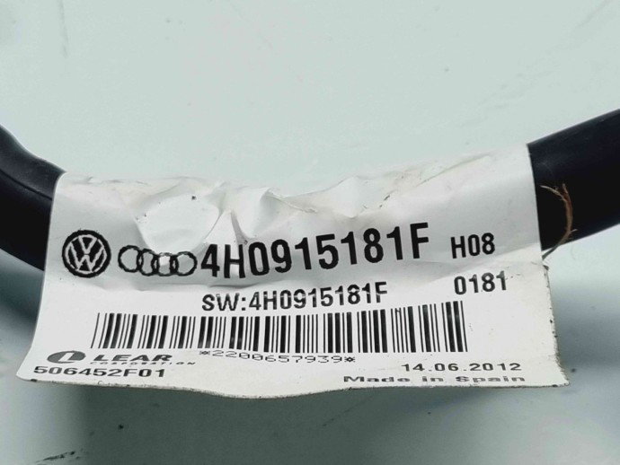  Borna baterie (-) Audi A8 D4 (4H2, 4H8, 4HC, 4HL) [Fabr 2009-2018] 4H0915181F 
