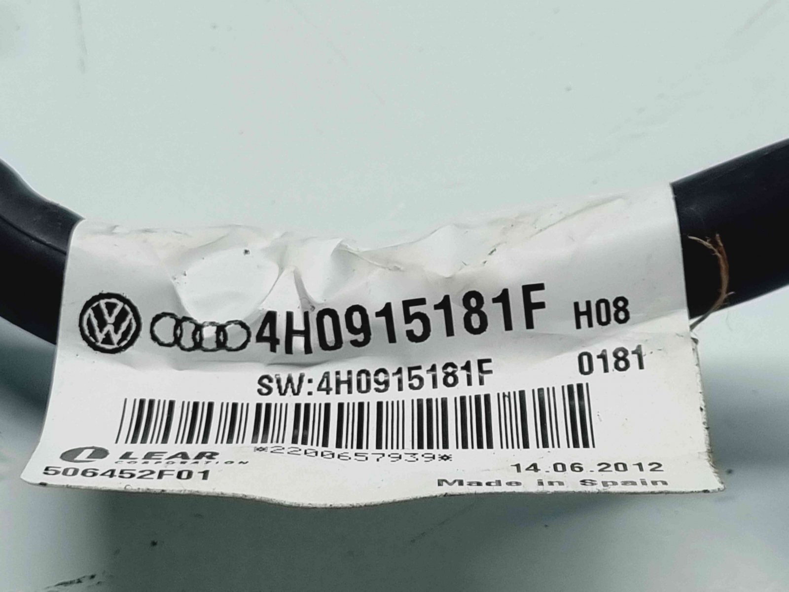 Borna baterie (-) Audi A8 D4 (4H2, 4H8, 4HC, 4HL) [Fabr 2009-2018] 4H0915181F - imagine 2