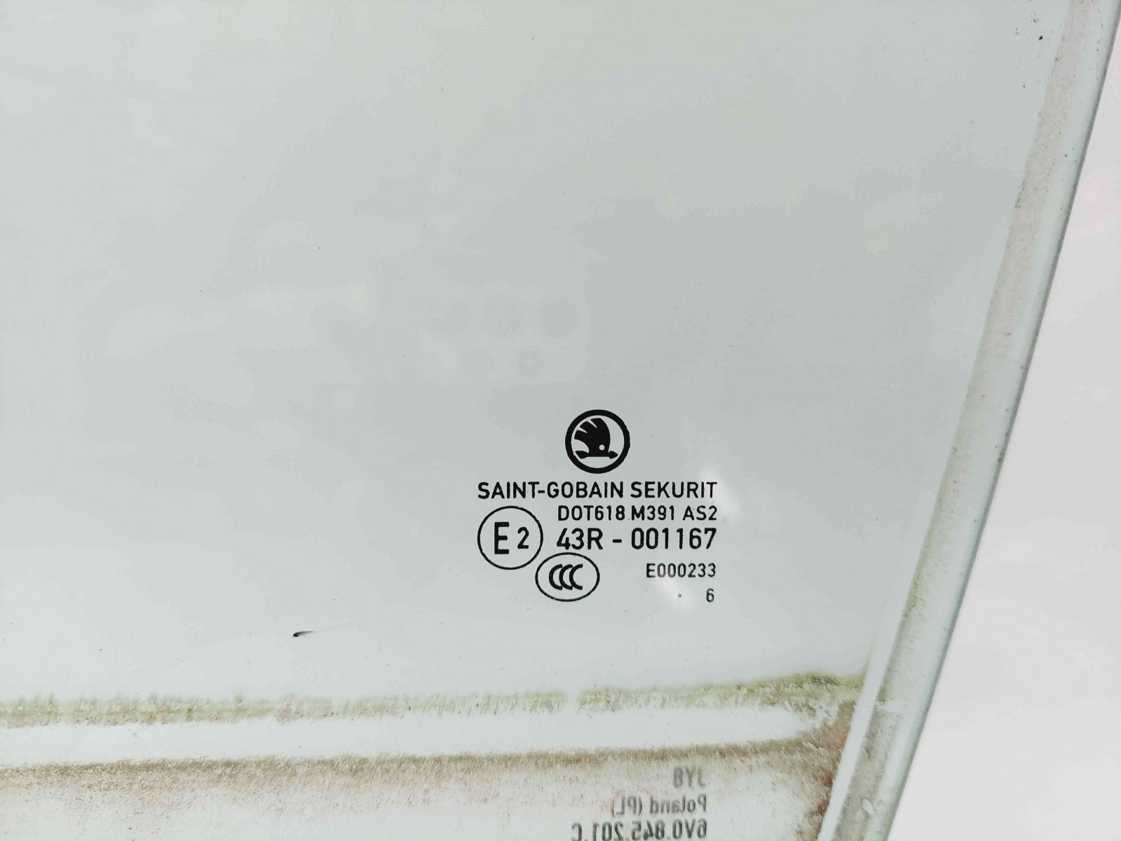 Geam usa stanga fata Skoda Fabia 3 Combi (NJ5) [Fabr 2014-2022] OEM - imagine 2