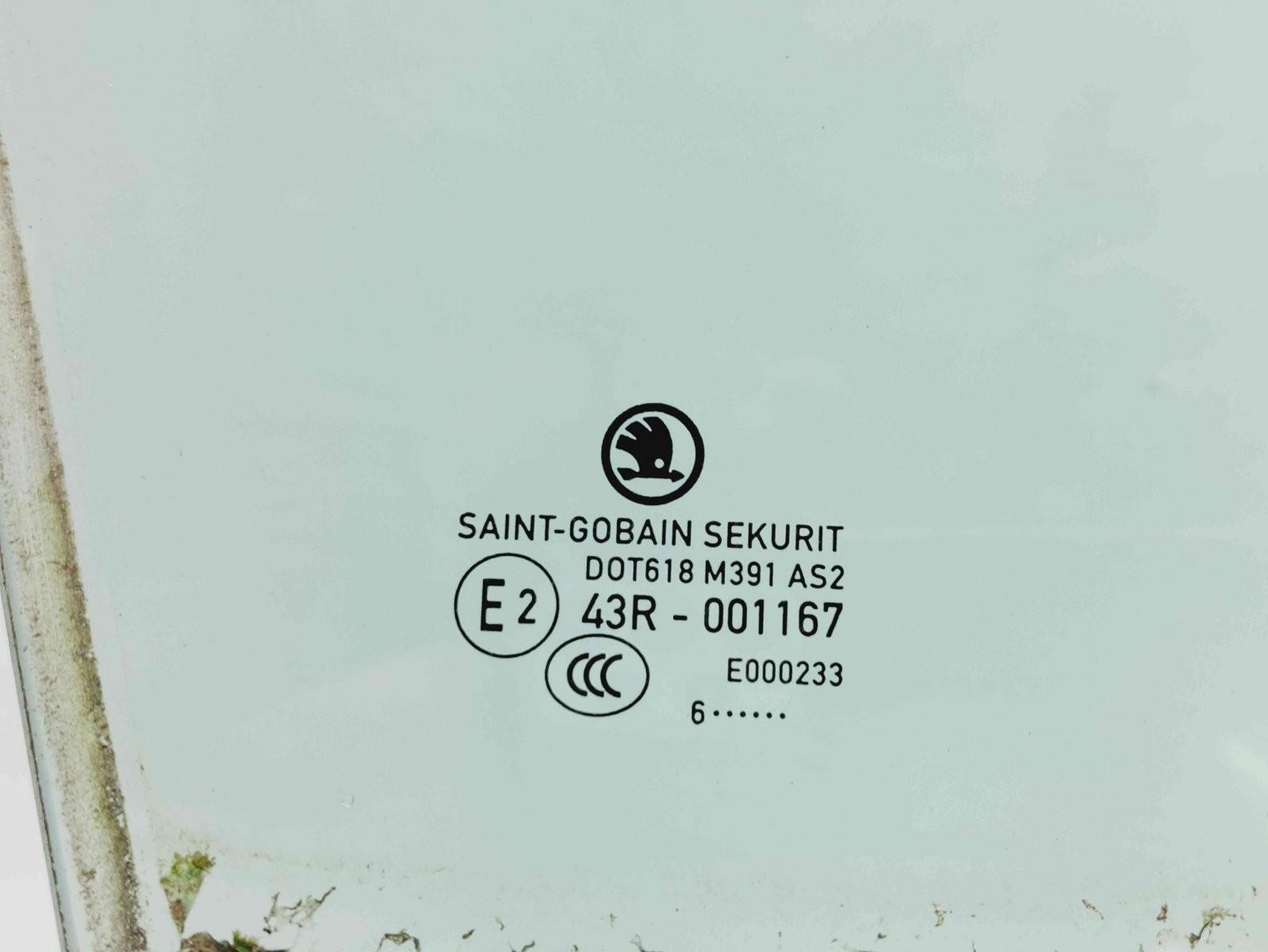 Geam usa dreapta fata Skoda Fabia 3 Combi (NJ5) [Fabr 2014-2022] OEM - imagine 2