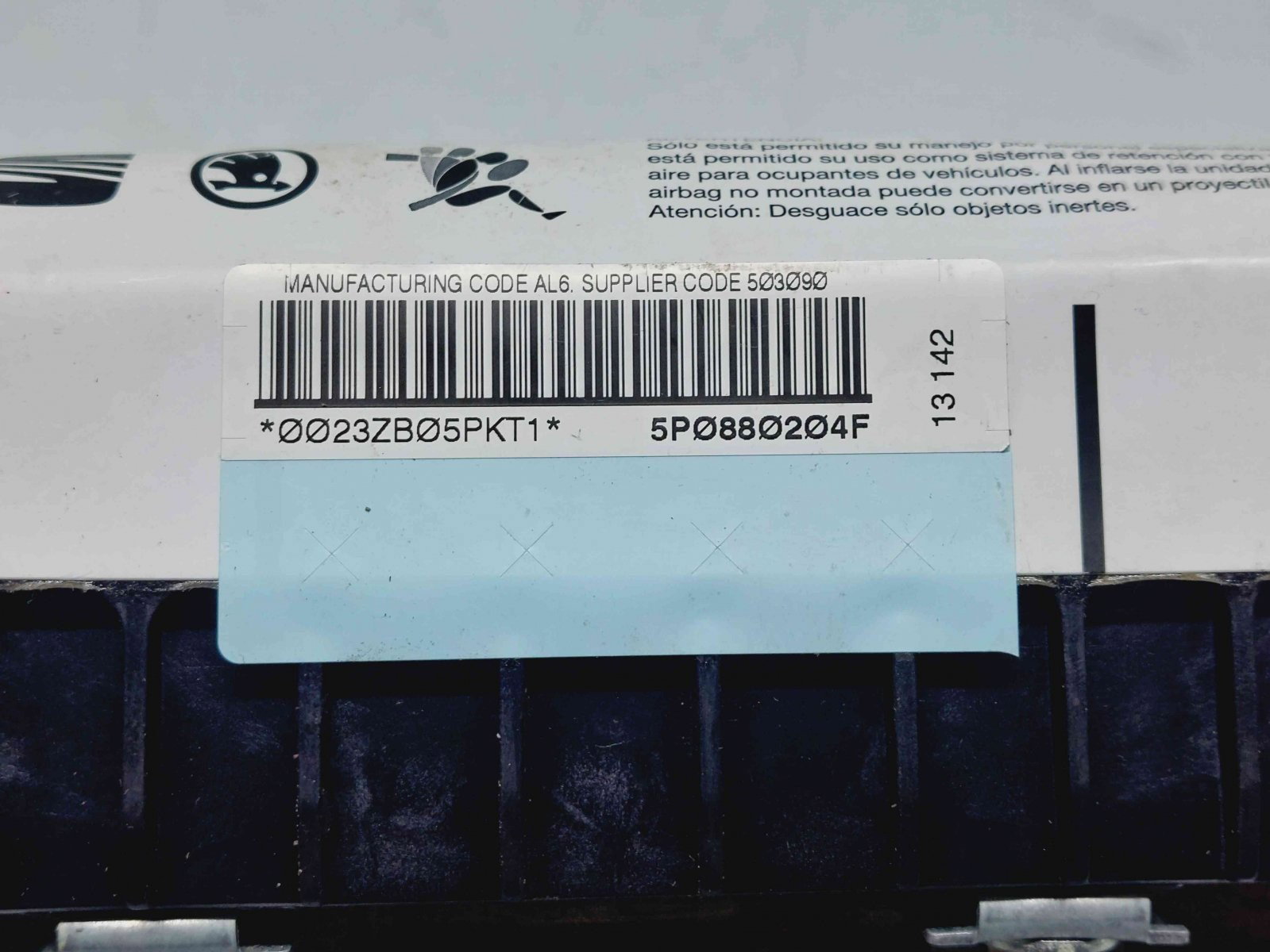 Airbag pasager Seat Altea XL (5P5, 5P8) Facelift [Fabr 2006-2015] 5P0880204F - imagine 4