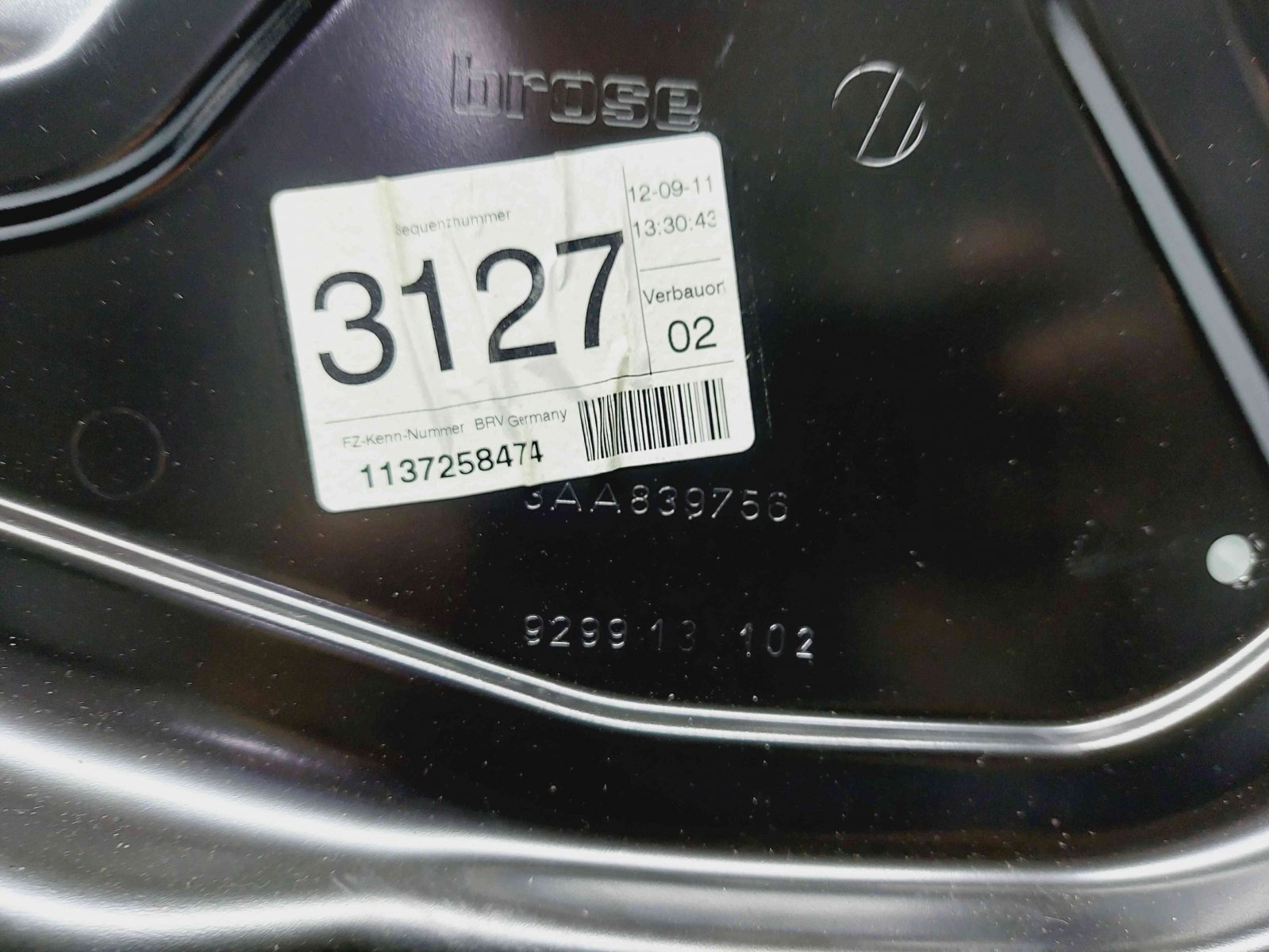 Macara electrica geam dreapta spate Volkswagen Passat B7 (362) [Fabr 2010-2014] 3AA839756 - imagine 2