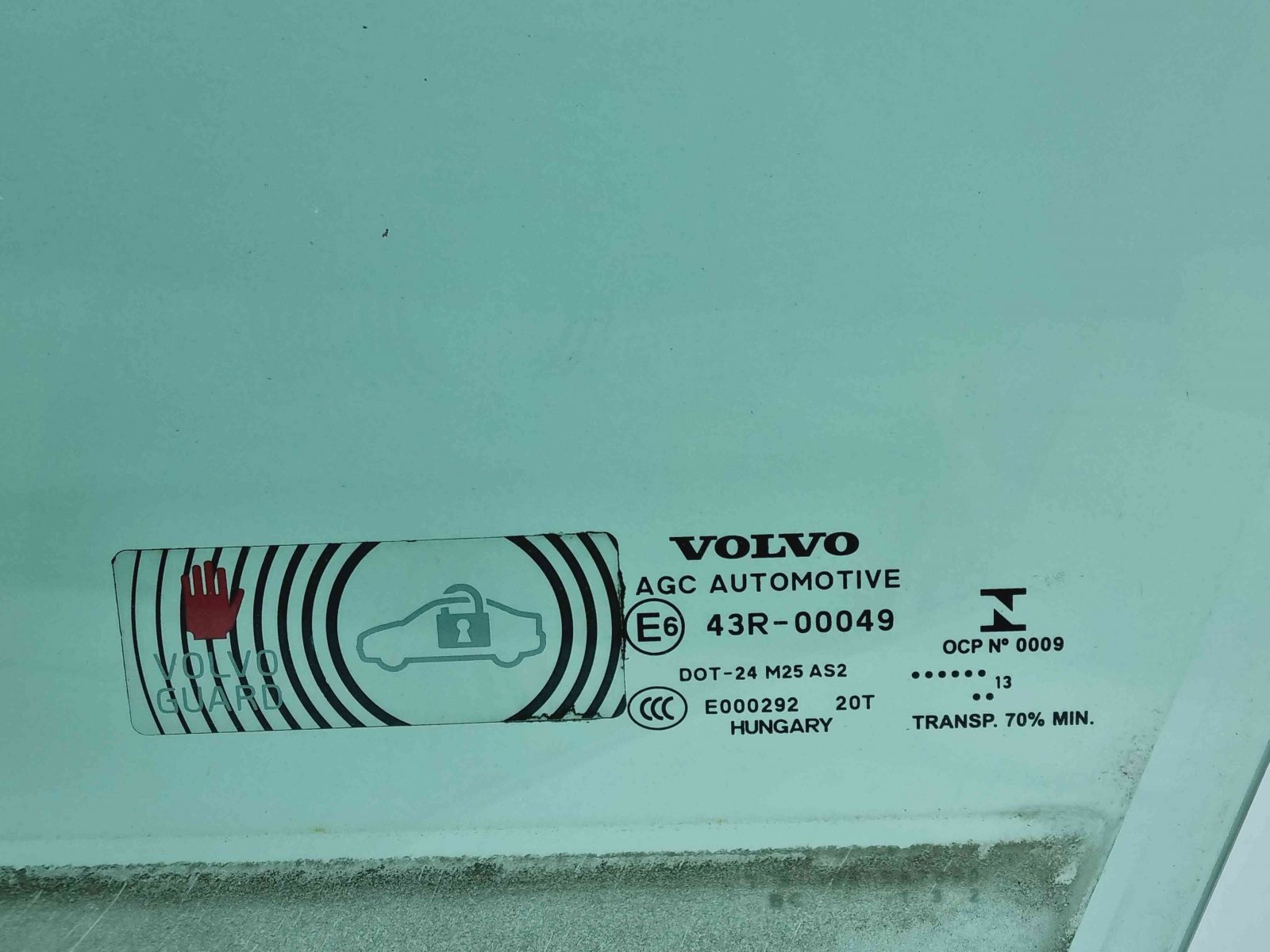 Geam usa stanga fata Volvo V40 [Fabr 2013-2019] OEM - imagine 2