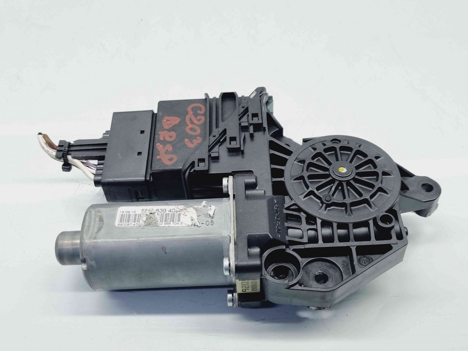 Motoras geam dreapta spate Volkswagen Golf 6 Plus (521) [Fabr 2009-2013] 5M0839402F - imagine 3