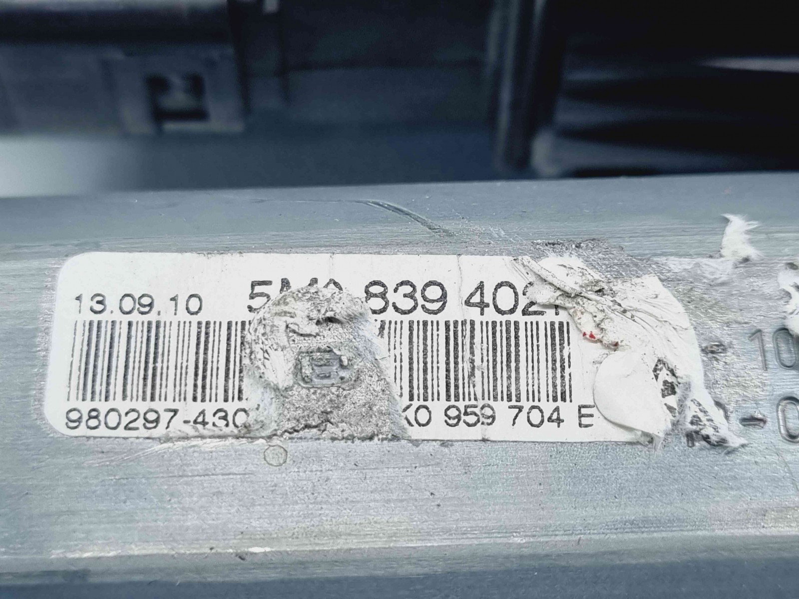 Motoras geam dreapta spate Volkswagen Golf 6 Plus (521) [Fabr 2009-2013] 5M0839402F - imagine 4