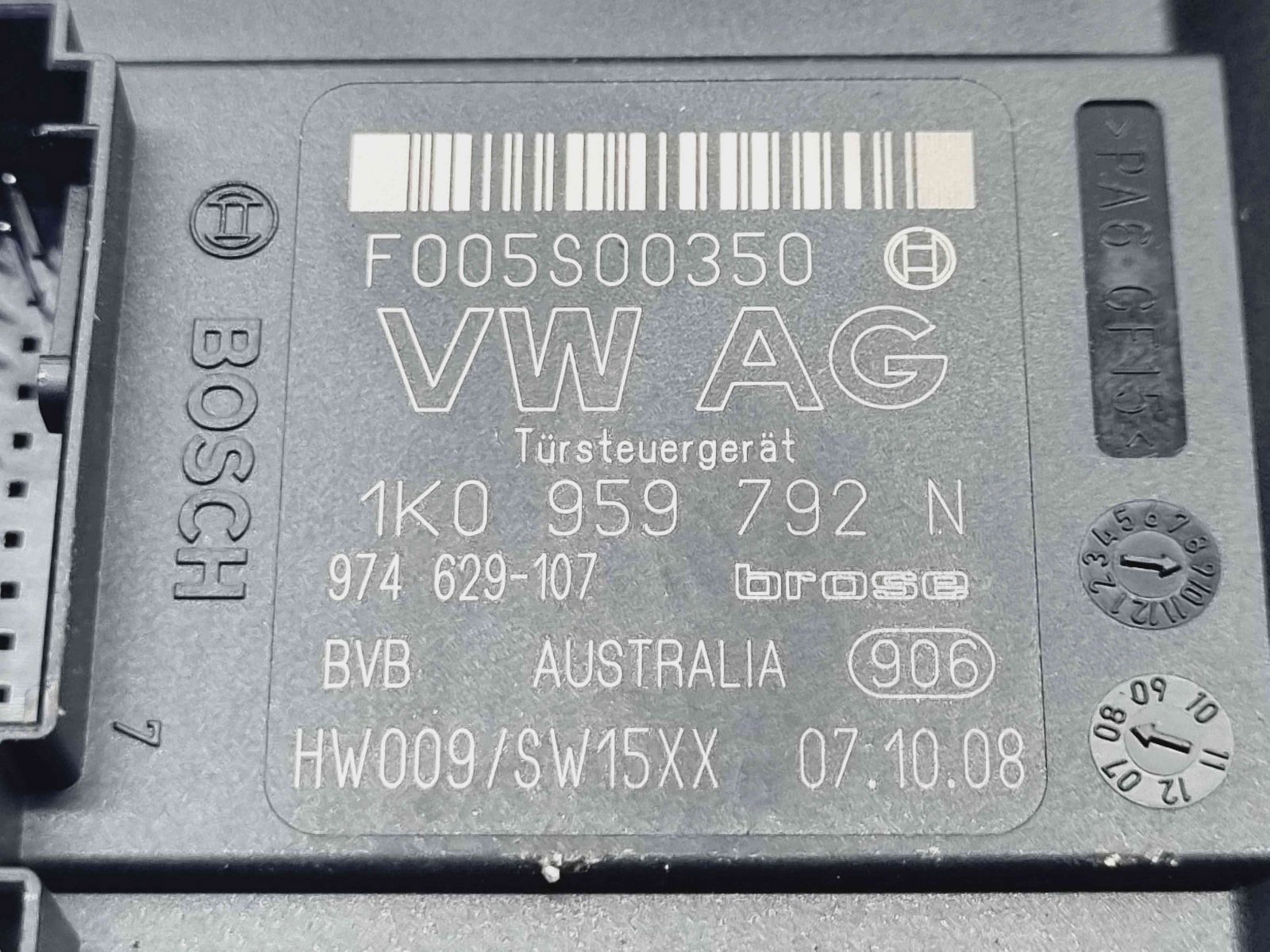 Motoras geam dreapta fata Volkswagen Passat B6 Variant (3C5) [Fabr 2005-2010] 1K0959701AC n 1K0959792N - imagine 3