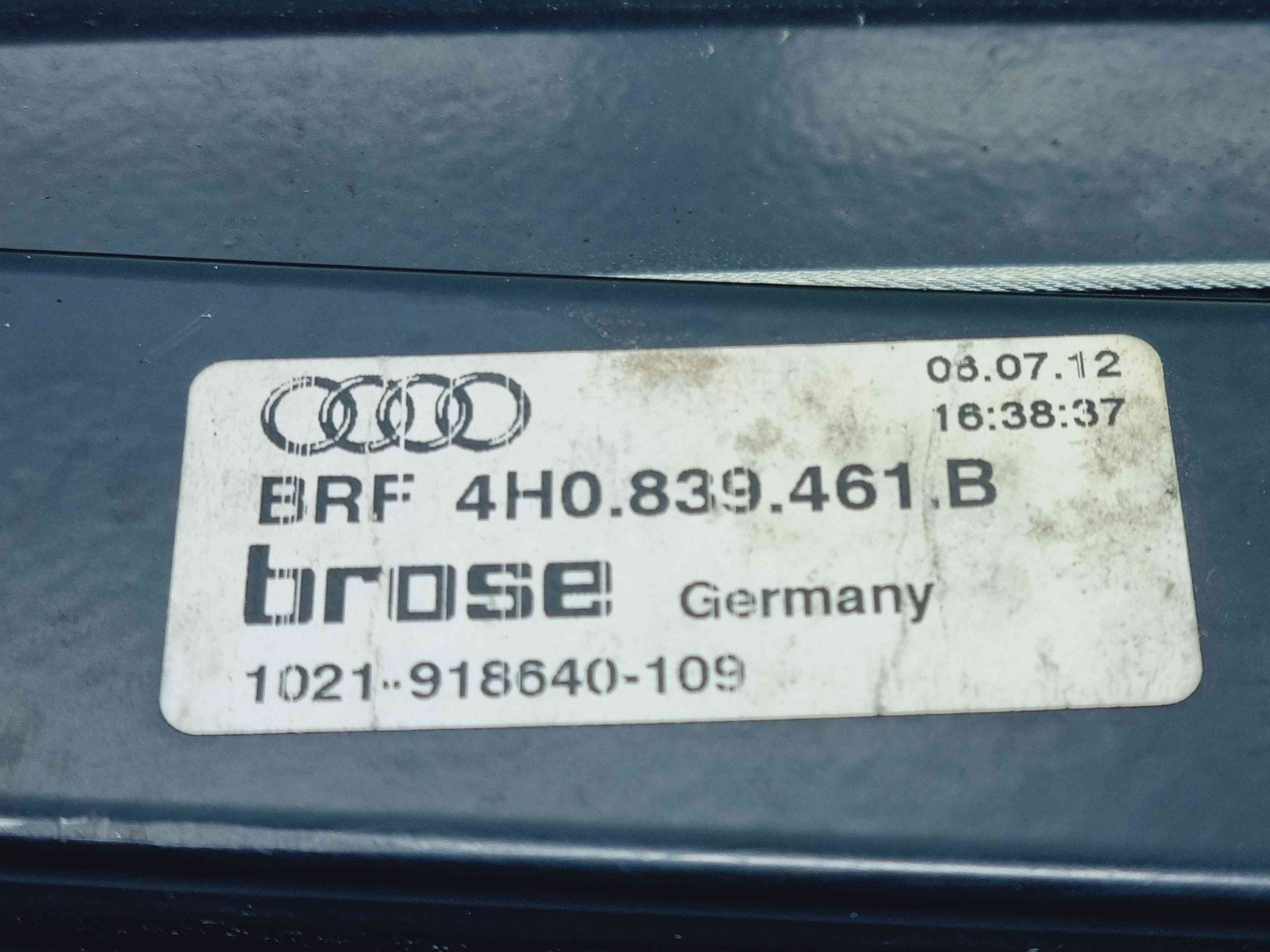 Macara electrica geam stanga spate Audi A8 D4 (4H2, 4H8, 4HC, 4HL) [Fabr 2009-2018] 4H0839461B - imagine 2