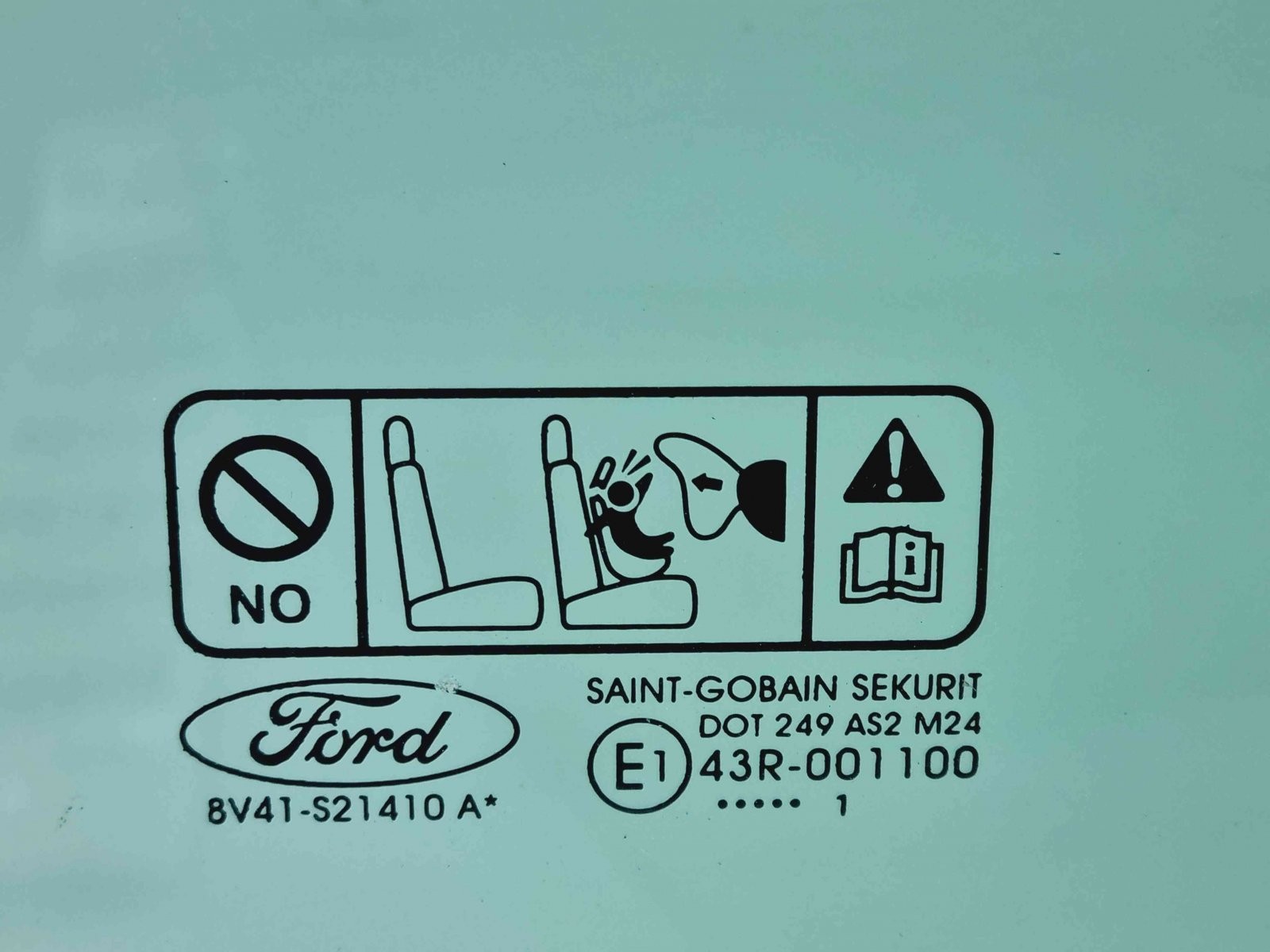 Geam usa dreapta fata Ford Kuga I [Fabr 2008-2012] OEM - imagine 2