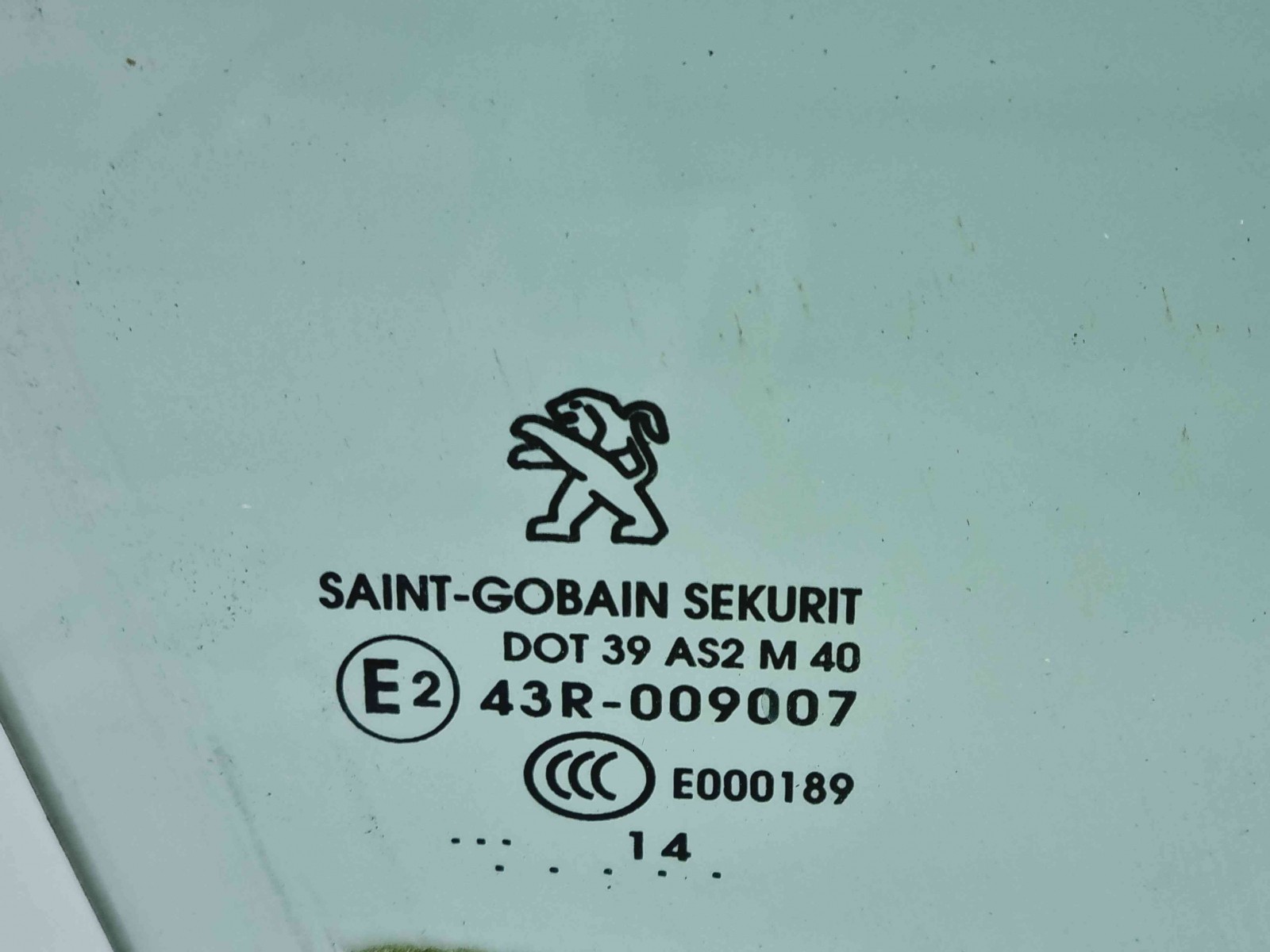 Geam usa dreapta fata Peugeot 308 (II) [Fabr 2013-2020] OEM - imagine 2