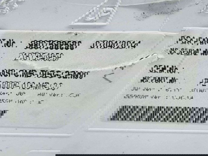  Ceas bord Peugeot 308 (II) [Fabr 2013-2020] 9807588580