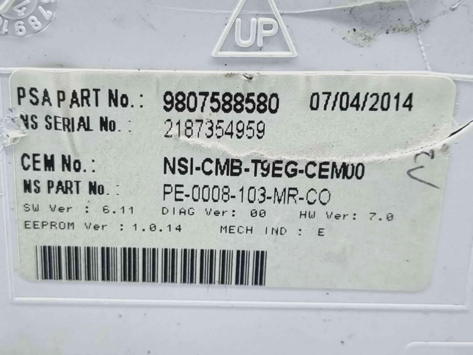 Ceas bord Peugeot 308 (II) [Fabr 2013-2020] 9807588580 - imagine 5