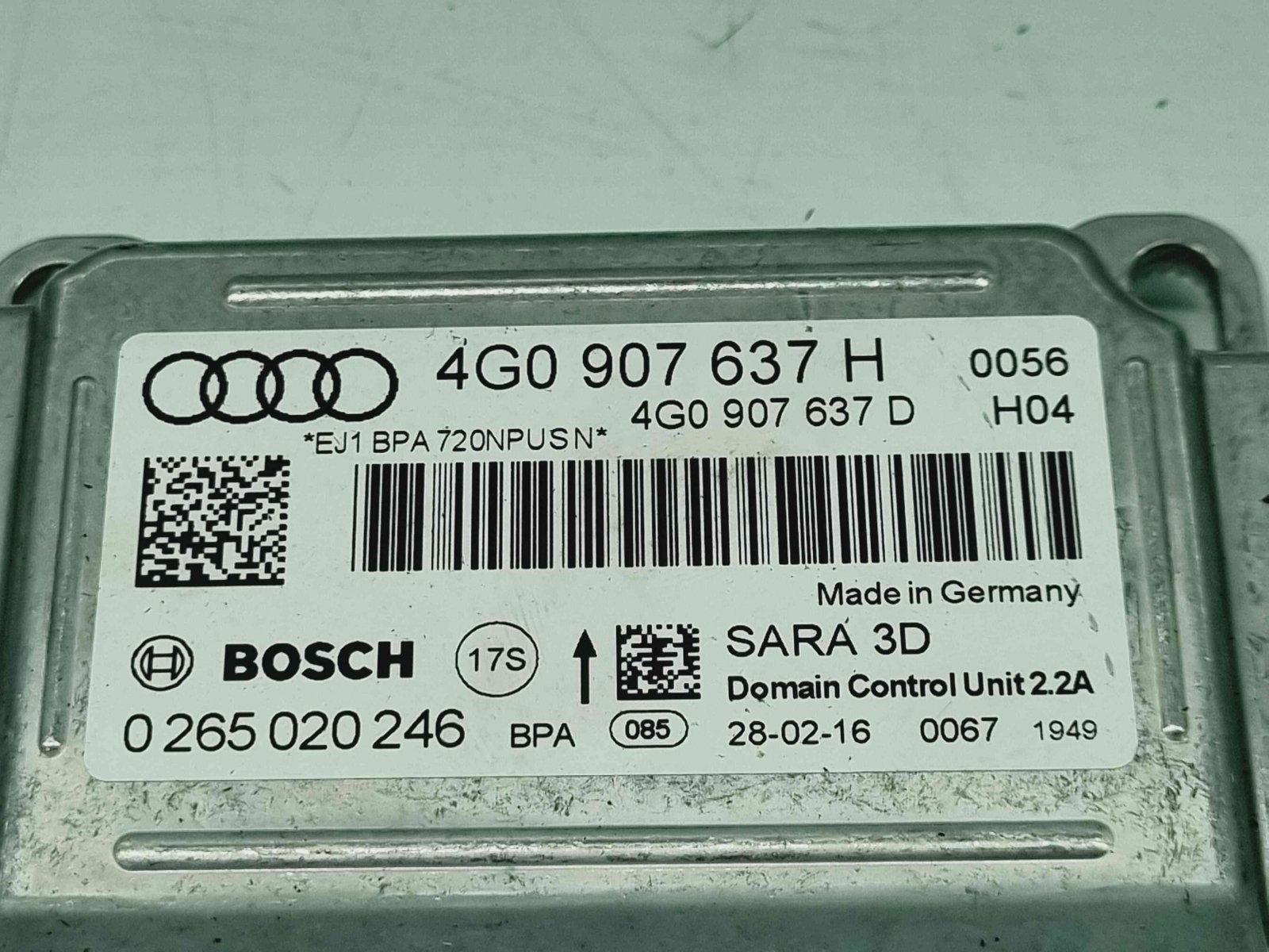 Senzor acceleratie Audi A6 (4GC, C7) Facelift S-line [Fabr 2012-2017] 4G0907637H - imagine 2
