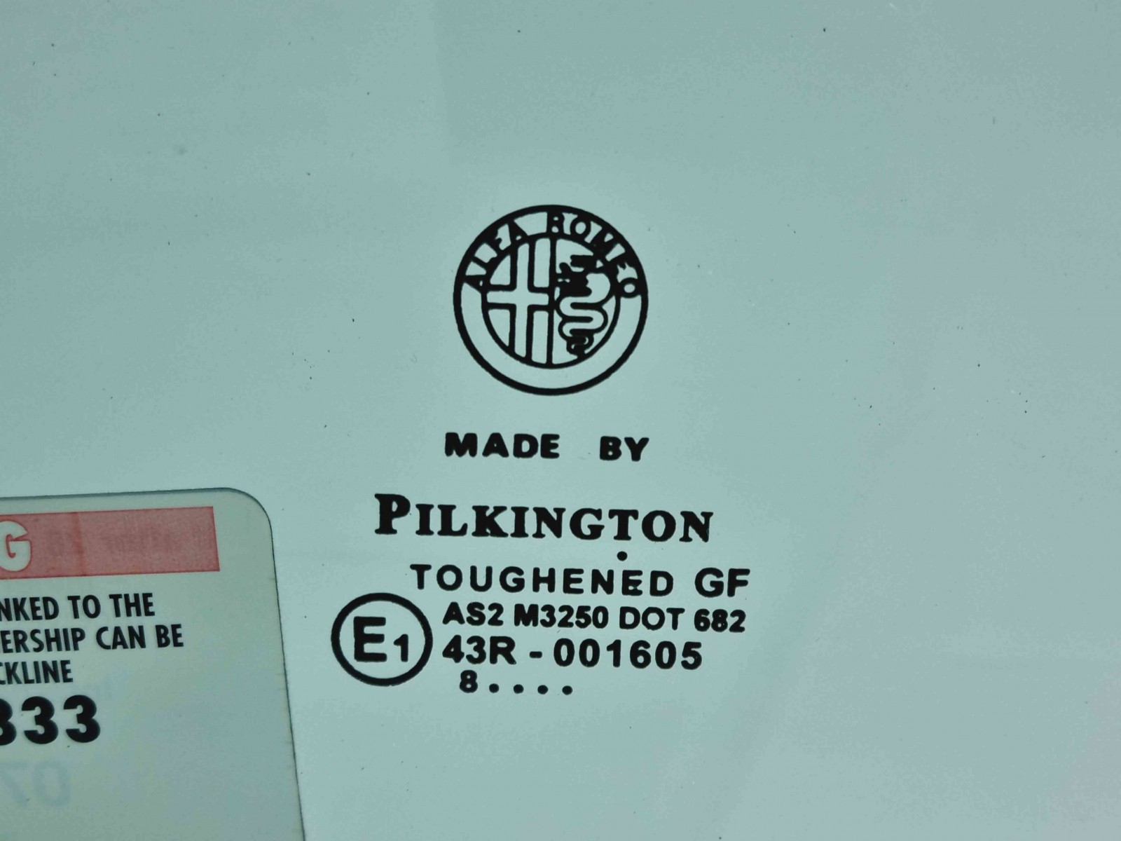 Geam usa stanga fata Alfa Romeo 159 Sportwagon (939) [Fabr 2006-20011] OEM - imagine 2