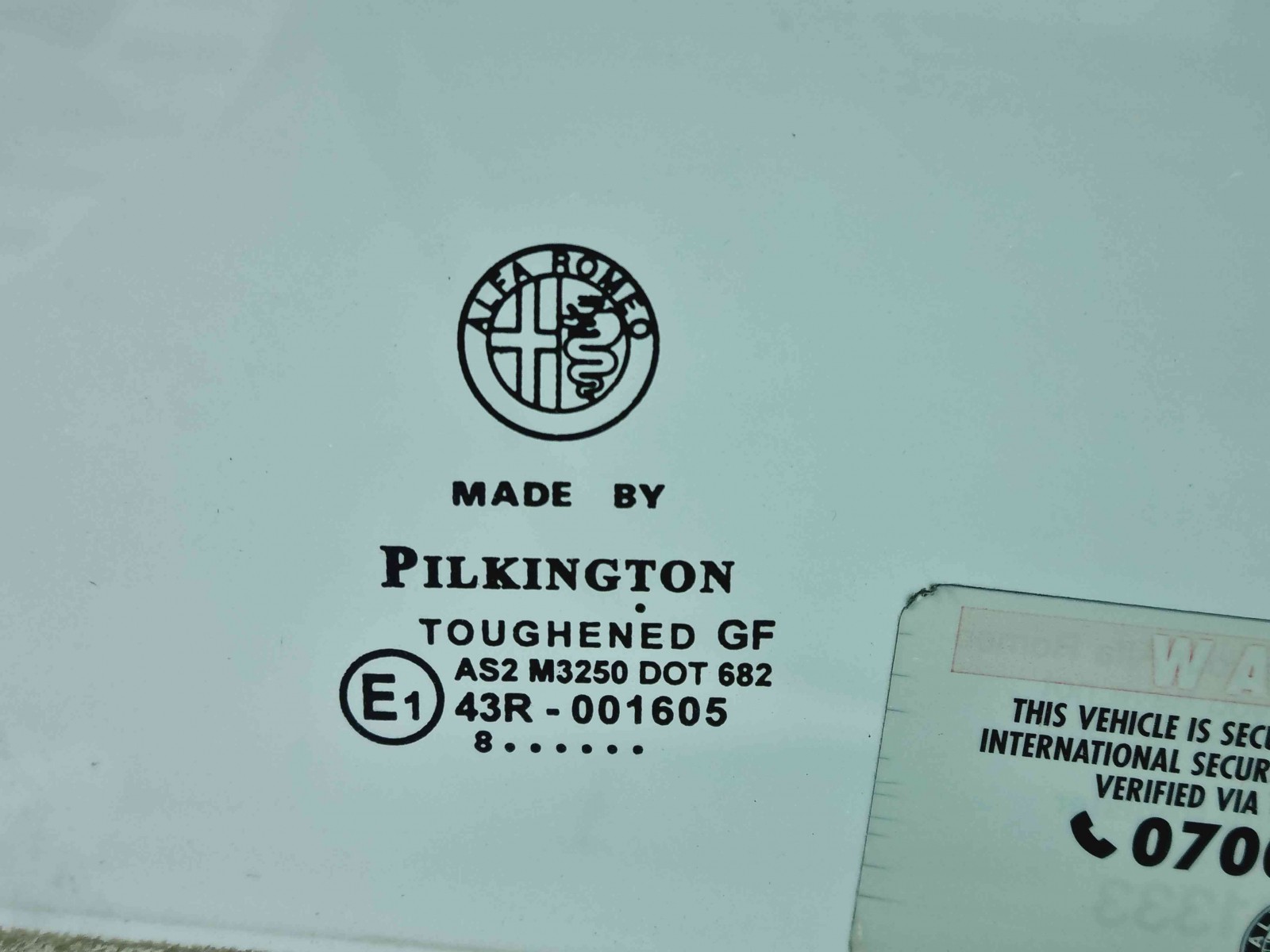 Geam usa dreapta fata Alfa Romeo 159 Sportwagon (939) [Fabr 2006-20011] OEM - imagine 2