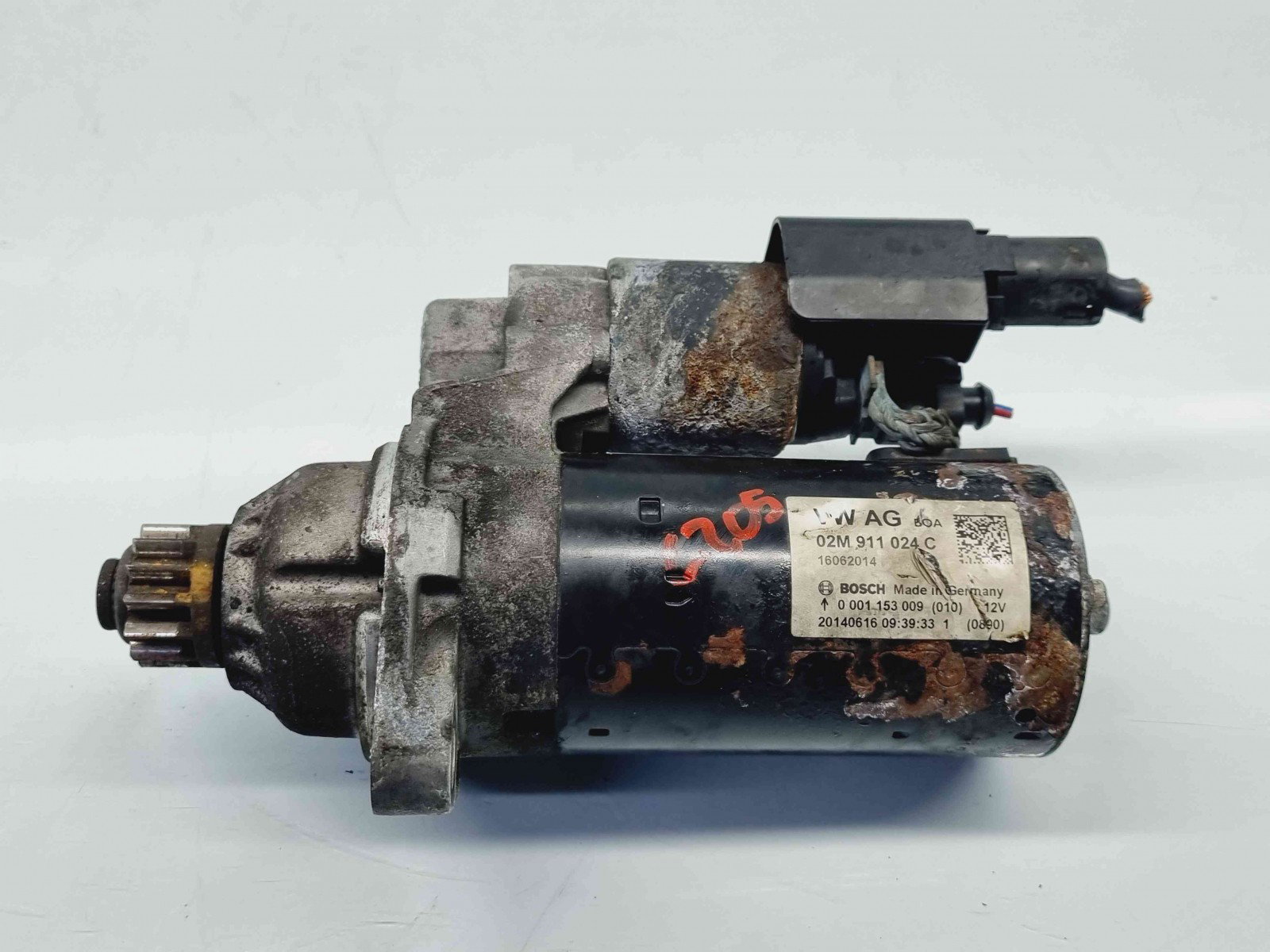 Electromotor 13 dinti Volkswagen Passat B7 (362) [Fabr 2010-2014] 02M911024C n 0001153009 2.0 TDI CFFB 103KW / 140CP 2.0 TDI CFFB103KW / 140CP