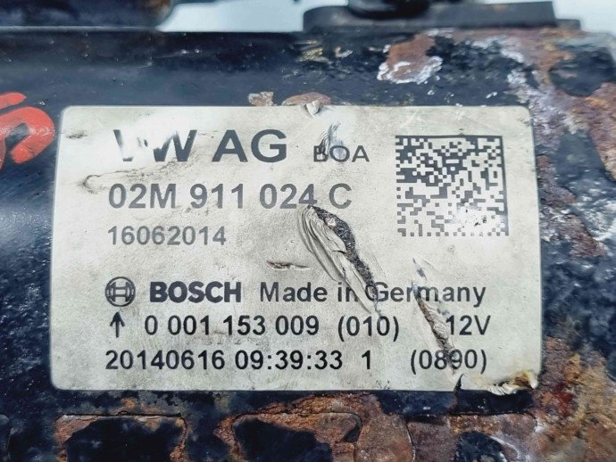  Electromotor 13 dinti Volkswagen Passat B7 (362) [Fabr 2010-2014] 02M911024C | 0001153009 2.0 TDI CFFB 103KW / 140CP  2.0 TDI CFFB103KW / 140CP