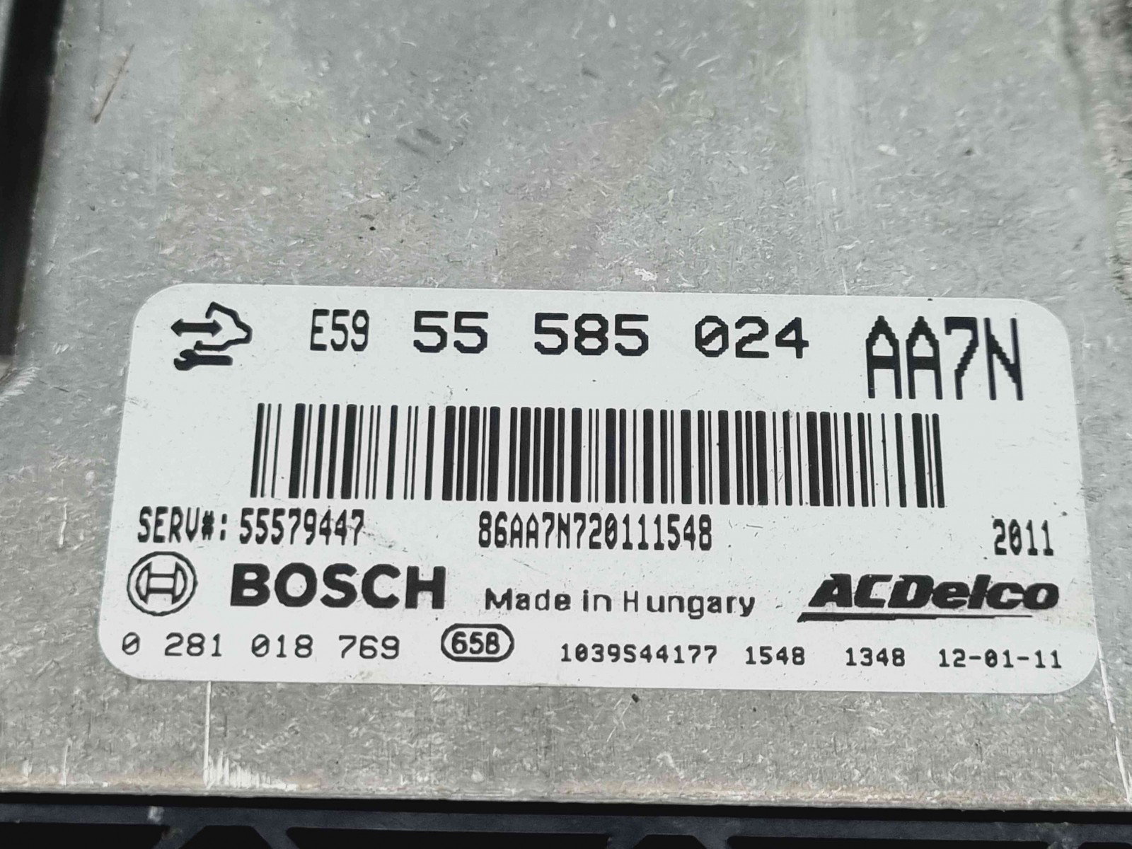 Calculator motor ECU Opel Astra J Coupe GTC [Fabr 2009-2015] 55585024 2.0 TDCI A20DTH 2.0 TDCI A20DTH 110KW / 150CP - imagine 2