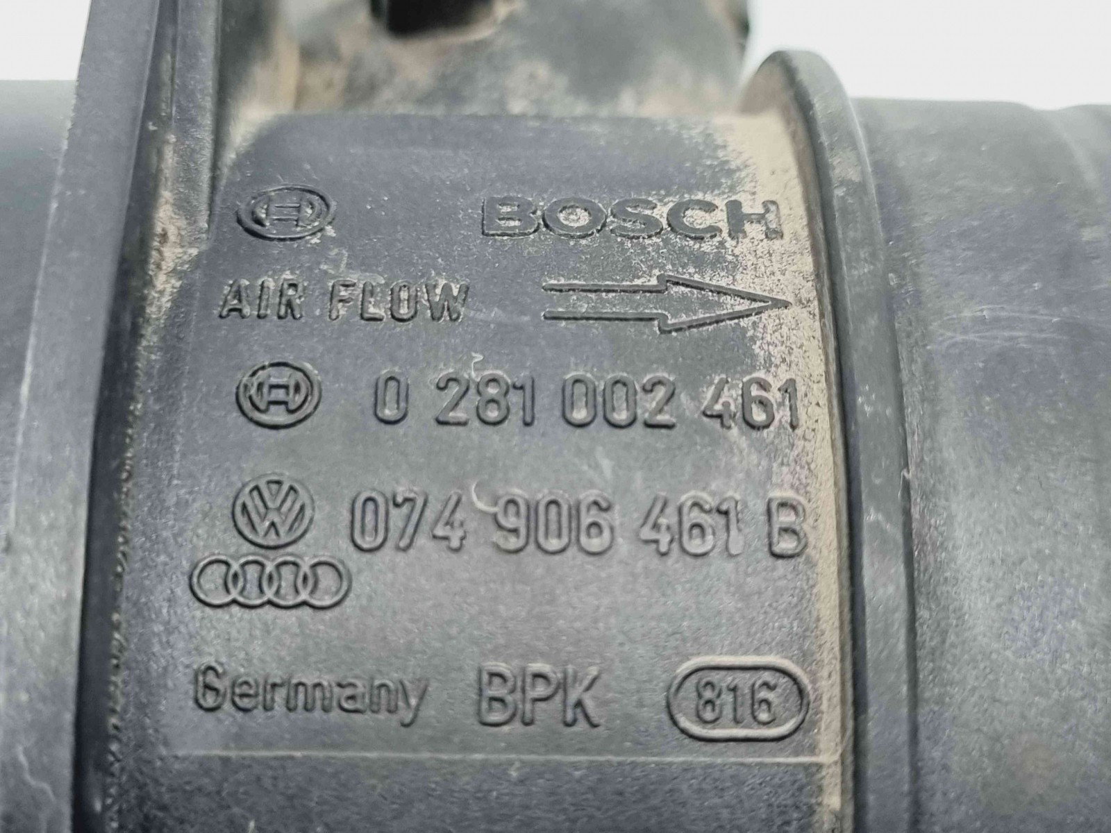 Debitmetru aer Volkswagen Passat B6 (3C2) [Fabr 2005-2010] 074906461B n 0281002461 2.0 TDI BMP 103KW / 140CP 2.0 TDI BMP 103KW / 140CP - imagine 2