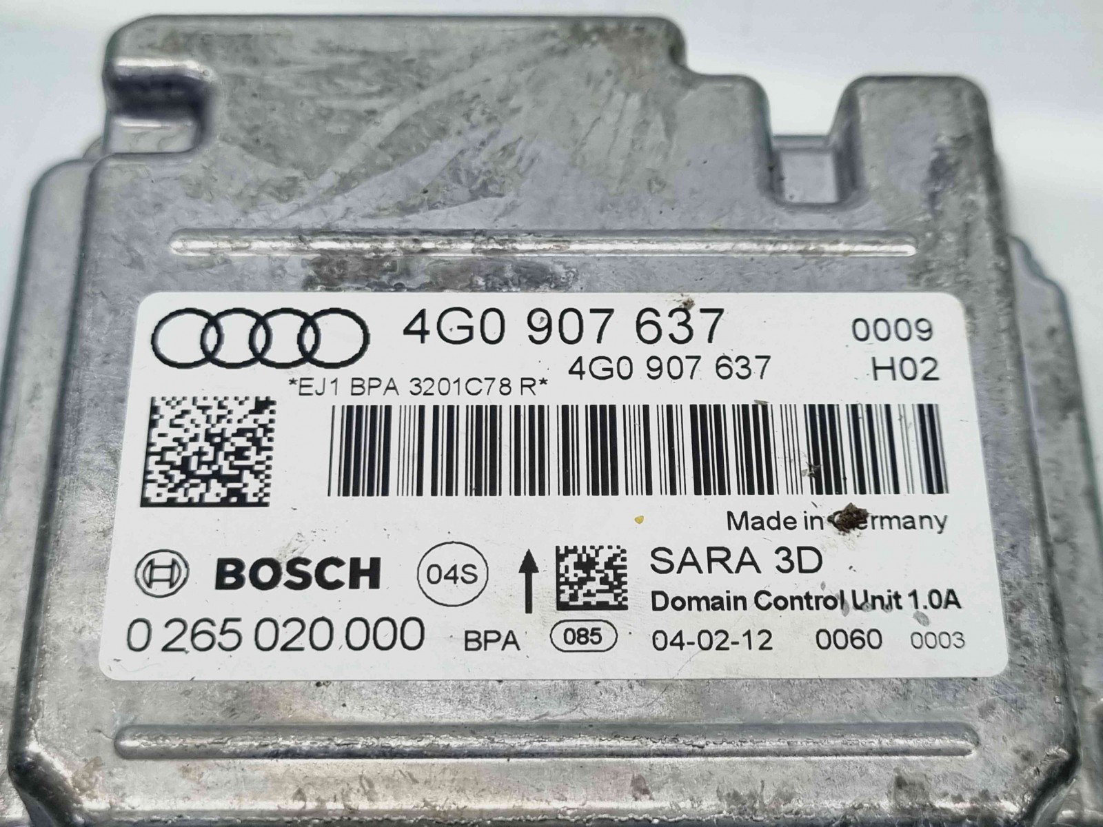 Senzor acceleratie Audi A6 (4G2, C7) S-line [Fabr 2012-2017] 4G0907637 - imagine 2
