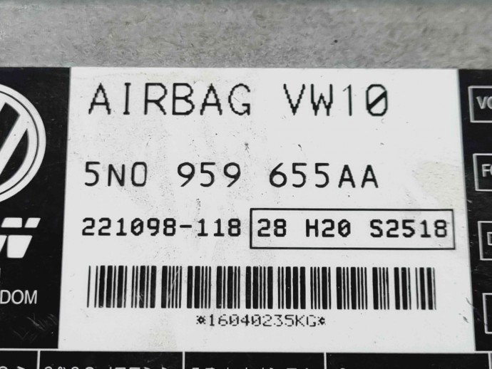 Calculator airbag Volkswagen Passat B7 (362) [Fabr 2010-2014] 5N0959655AA 2.0 TDI CFFB 103KW / 140CP