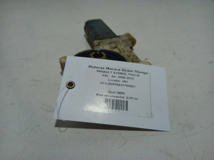 Motoras macara geam stanga fata  Renault Symbol Thalia 1.5 DCI OEM 2008-2012 