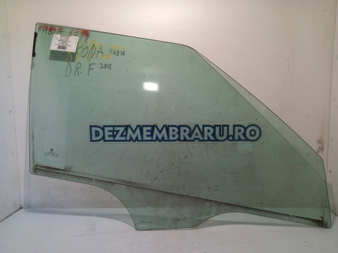 Geam dreapta fata Skoda Fabia 2 1.2 CBZB OEM 2007-2014