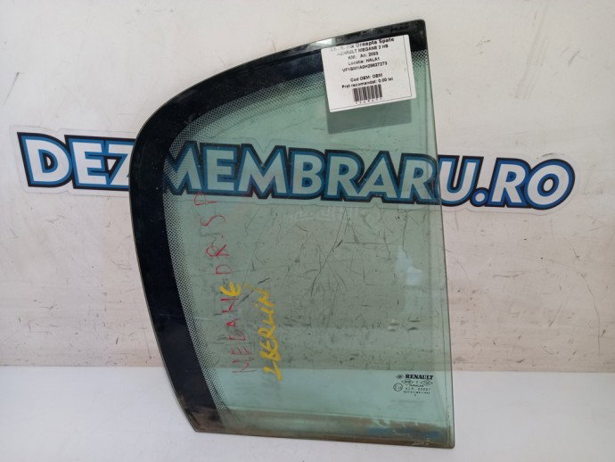 Geam fix dreapta spate Renault Megane 2 1.5 DCI OEM 2003-2008