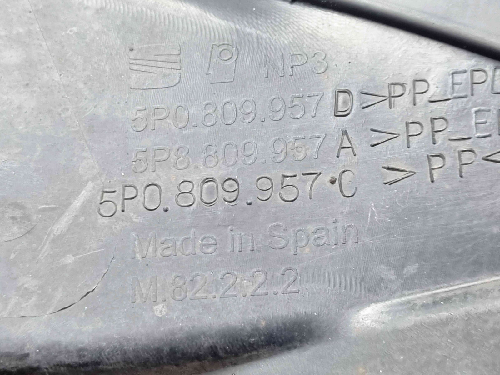 Carenaj roata stanga fata Seat Altea XL (5P5, 5P8) Facelift [Fabr 2006-2015] 5P0809957C - imagine 4