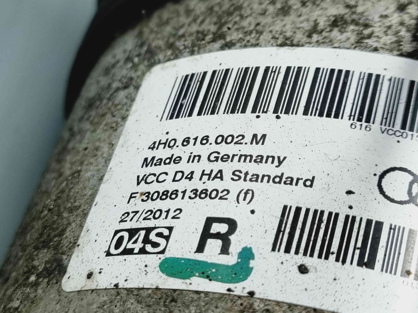 Perna aer dreapta spate Audi A8 D4 (4H2, 4H8, 4HC, 4HL) [Fabr 2009-2018] 4H0616002M 3.0 TDI CDTA 184KW / 252CP 3.0 TDI CDTA 184KW / 252CP - imagine 6