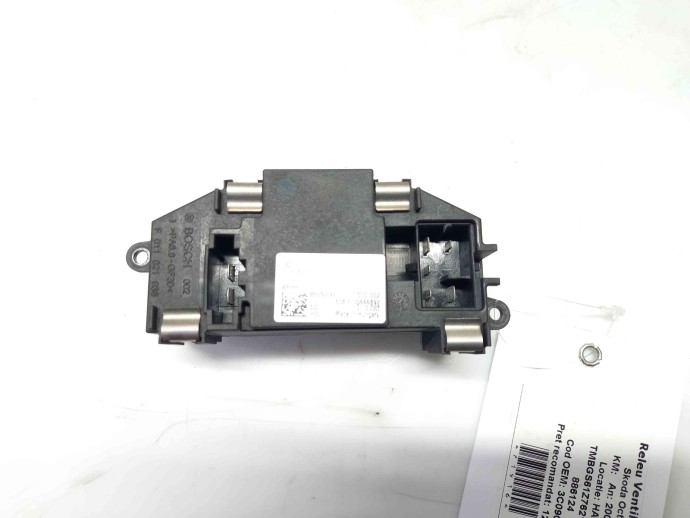 Releu ventilator bord Skoda Octavia 2 1.9 BKC 3C0907521 2004-2013