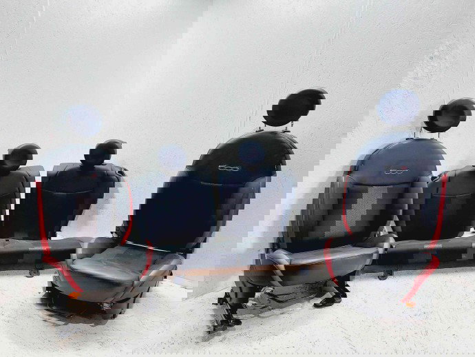 Set scaune cu bancheta piele Fiat 500s [Fabr 2010-2016] OEM