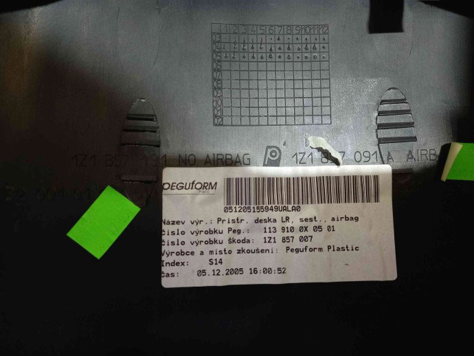 Plansa bord Skoda Octavia 2 1.9 BKC 1Z1857007 2004-2013