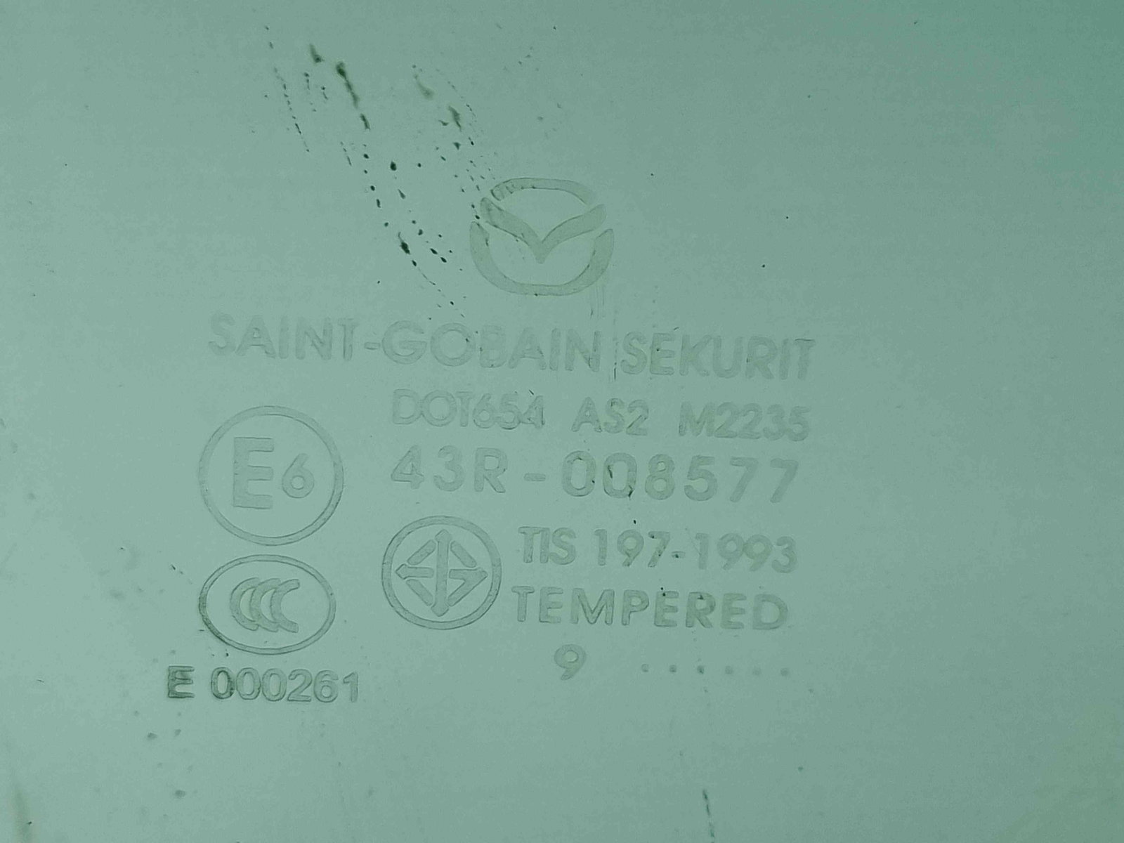 Geam usa dreapta spate MAZDA 3 Sedan (BL) [Fabr 2008-2013] OEM - imagine 2