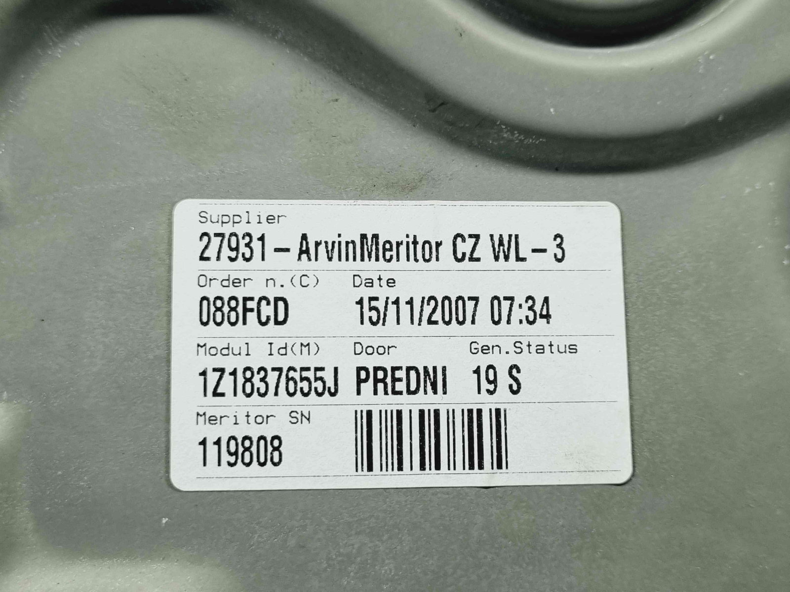 Macara electrica geam stanga spate Skoda Octavia 2 Combi (1Z5) [Fabr 2004-2013] 1Z0839655C - imagine 2
