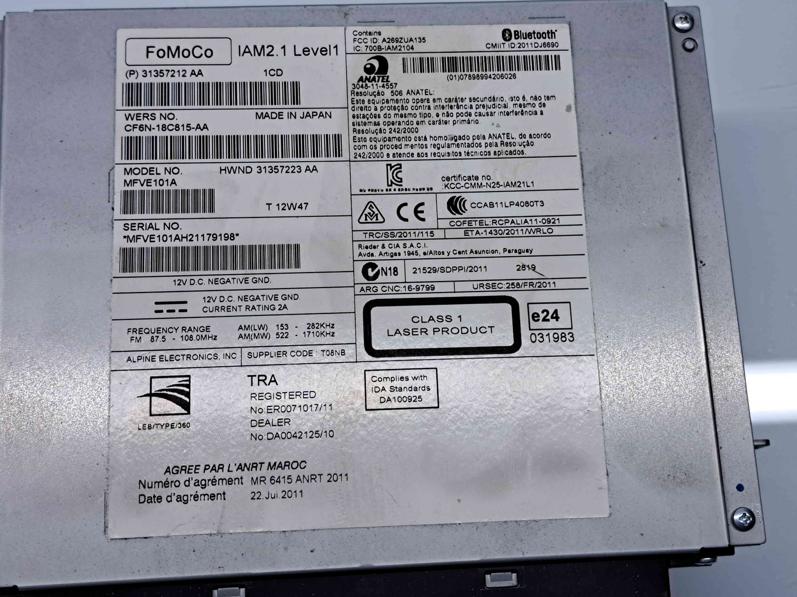 Unitate multimedia Volvo V40 [Fabr 2013-2019] 31357212 - imagine 3