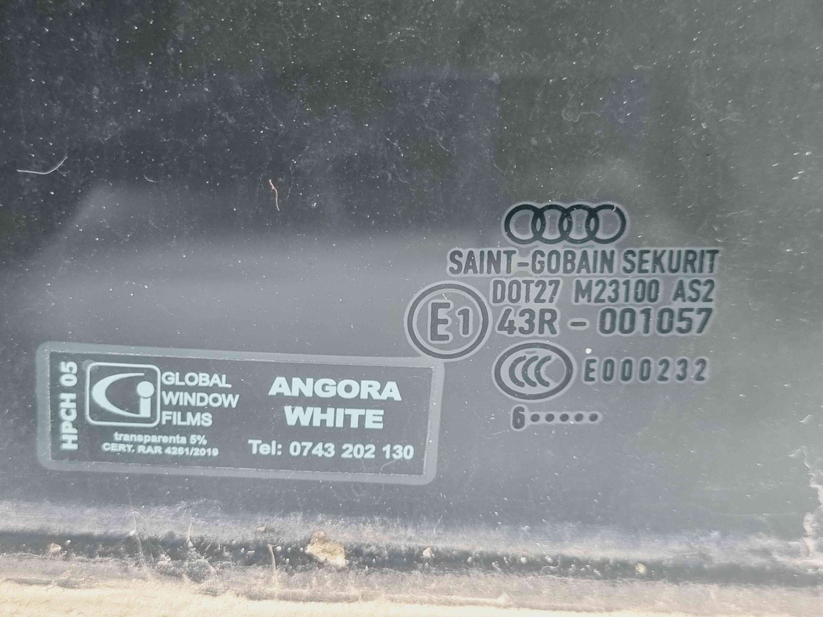 Geam usa dreapta spate Audi A4 (8EC, B7) [Fabr 2004-2008] OEM - imagine 2