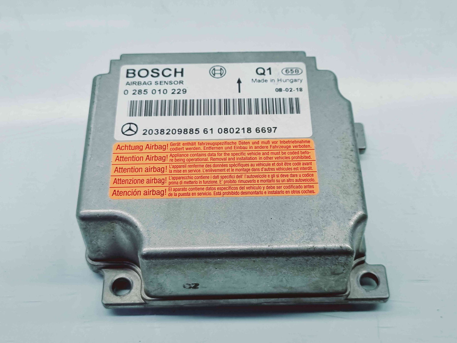 Calculator airbag Mercedes Clasa CLK (C209) [Fabr 2002-2009] 2038209885 n 0285010229 2.2 CDI 646966 2.2 CDI 646966 80KW / 109CP - imagine 1