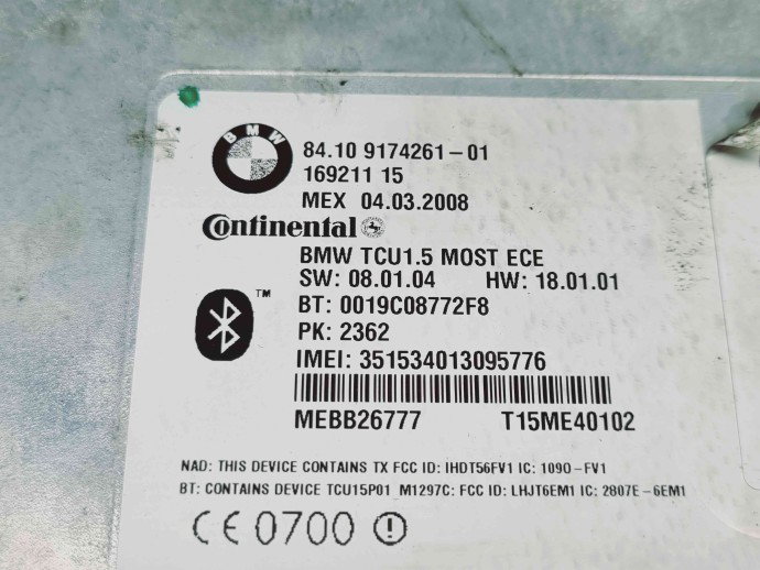   Modul bluetooth Bmw 5 (E60) [Fabr 2004-2010] 9174261
