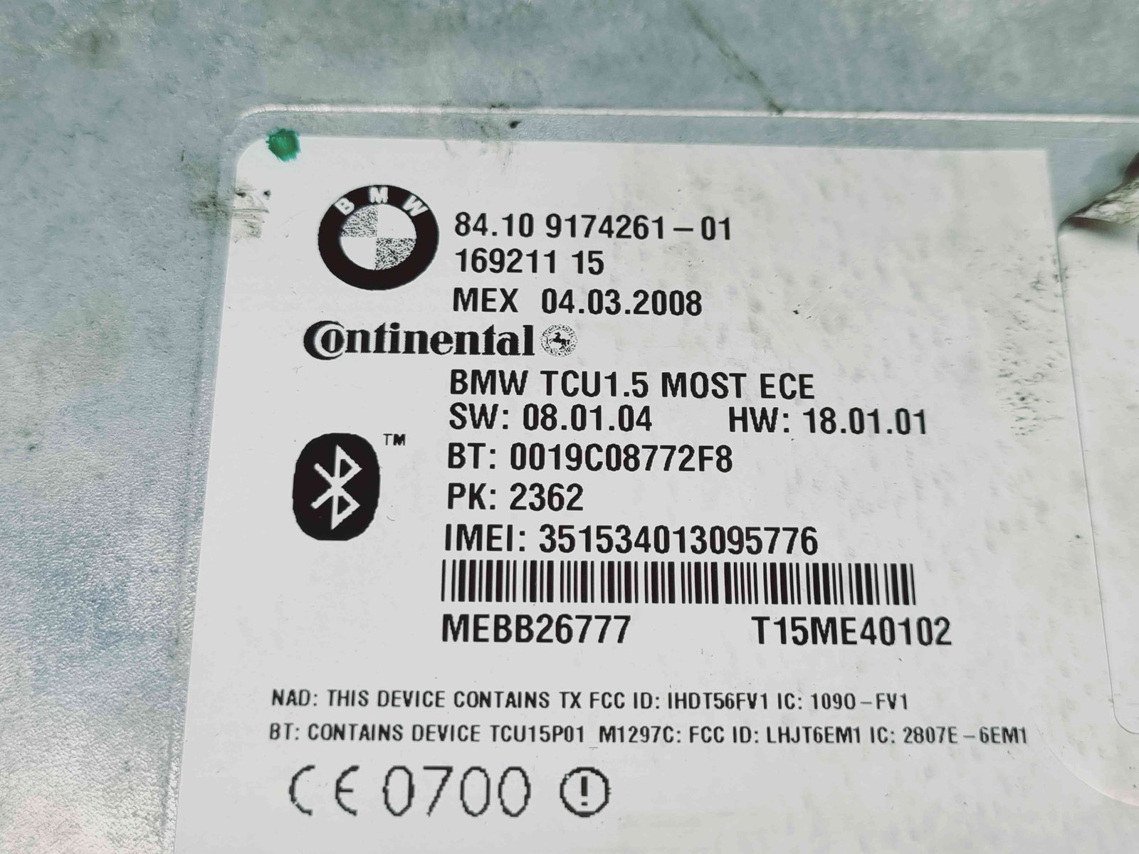 Modul bluetooth Bmw 5 (E60) [Fabr 2004-2010] 9174261 - imagine 2