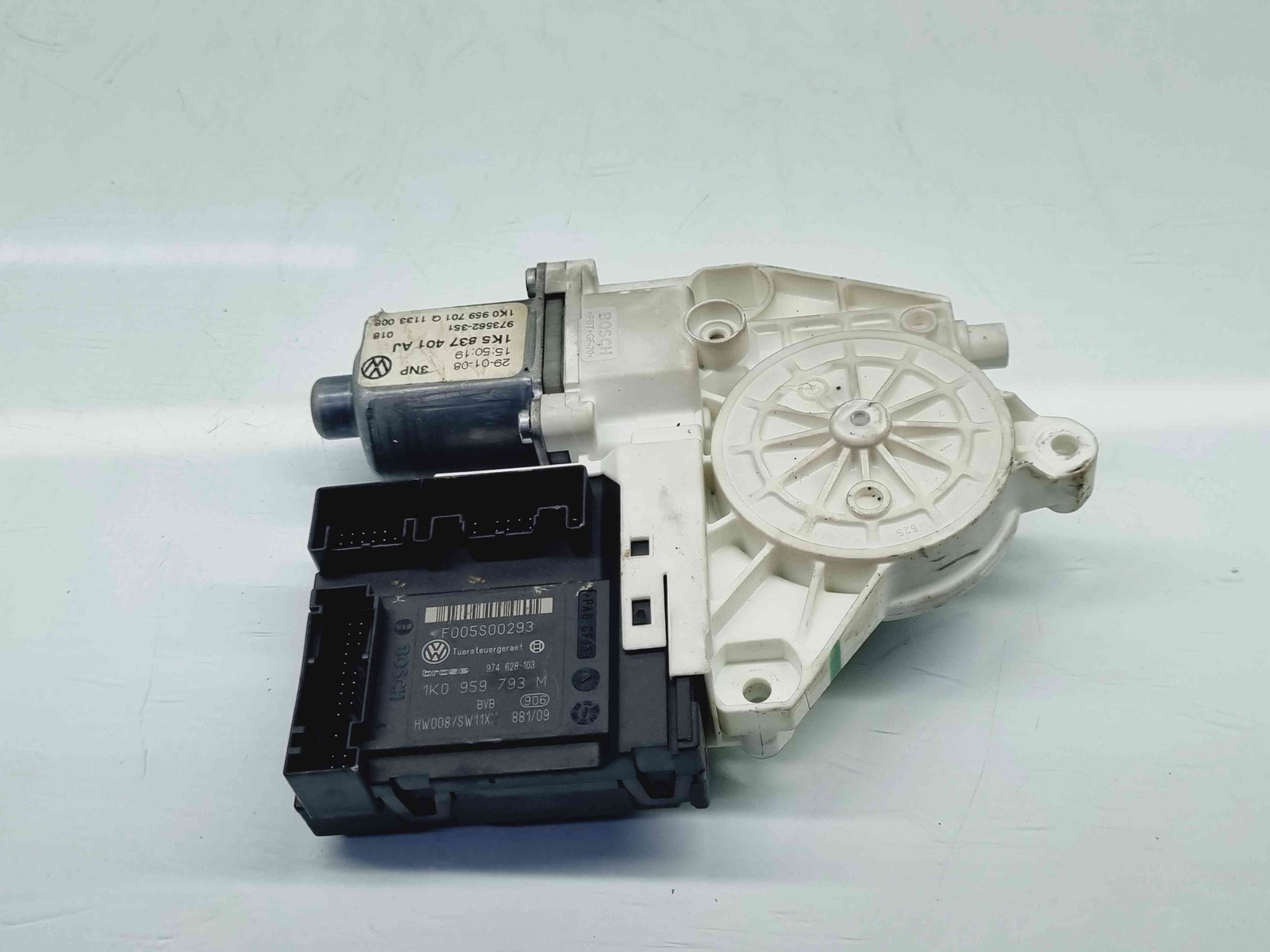 Motoras geam stanga fata Volkswagen Jetta 3 (1K2) [Fabr 2005-2010] 1K5837401AJ n 1K0959793M - imagine 2