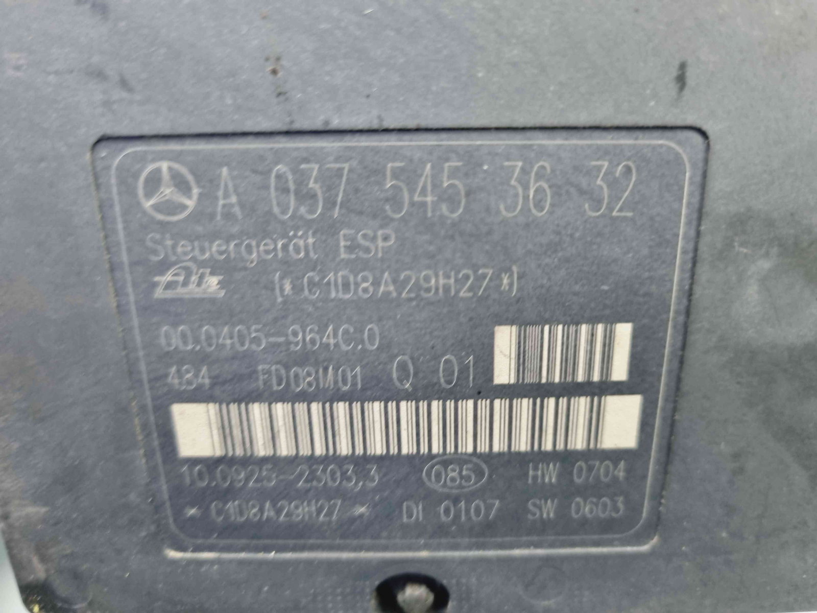 Pompa ABS Mercedes Clasa CLK (C209) [Fabr 2002-2009] A0064314812 n A0375453632 2.2 CDI 646966 2.2 CDI 646966 80KW / 109CP - imagine 5
