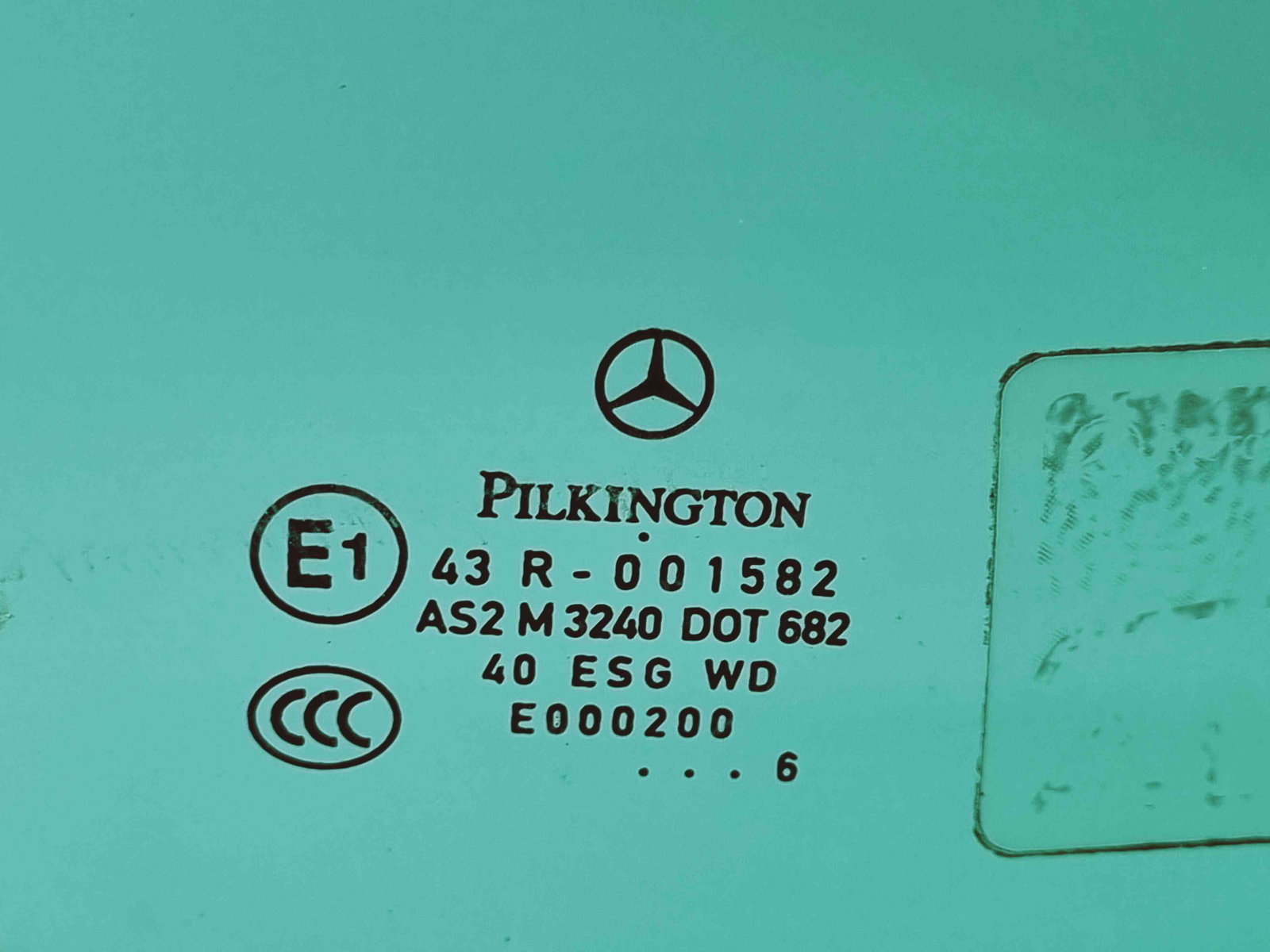 Geam usa dreapta fata Mercedes Clasa B (W245) [Fabr 2005-2011] OEM - imagine 2