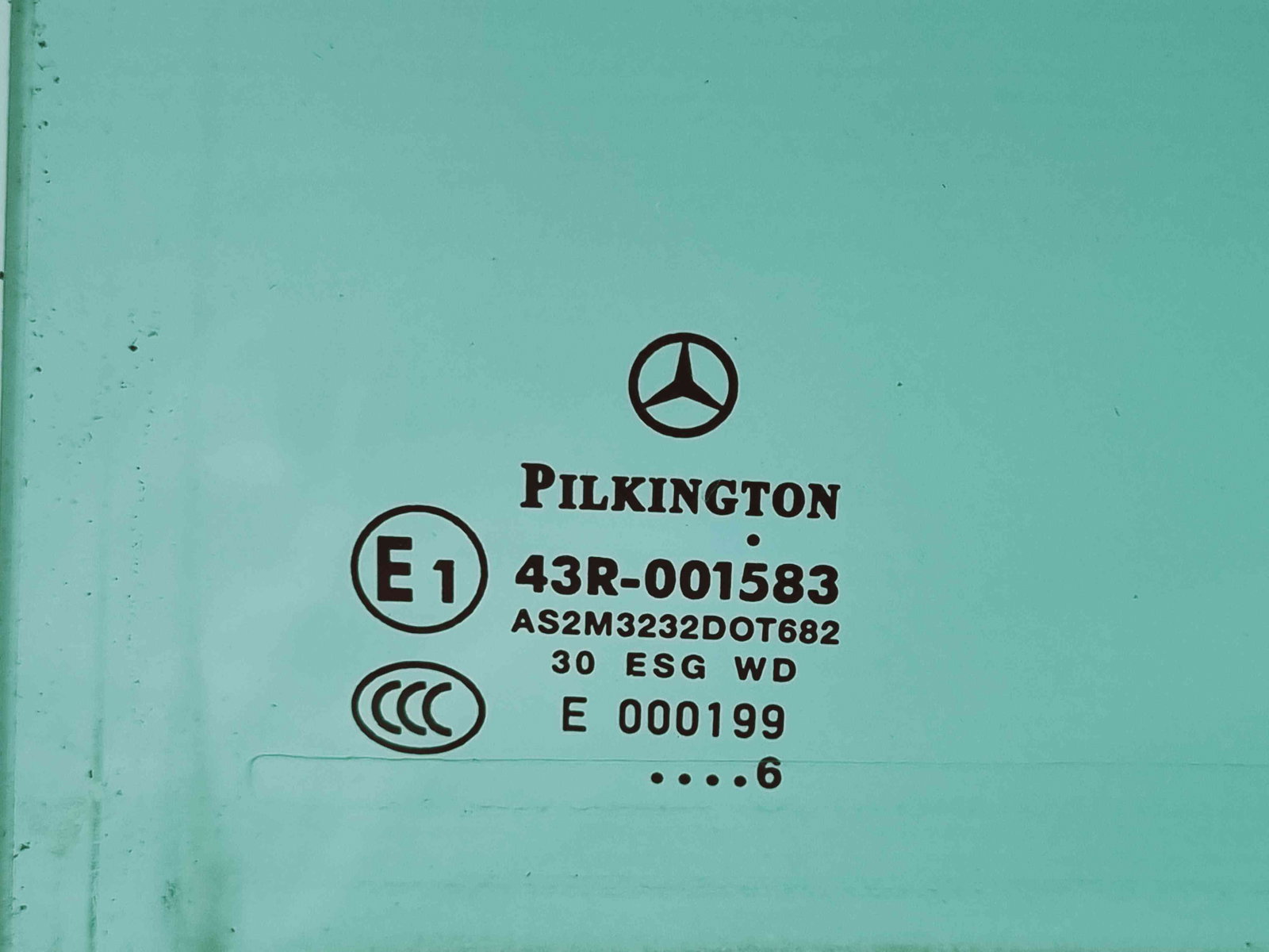 Geam usa stanga spate Mercedes Clasa B (W245) [Fabr 2005-2011] OEM - imagine 2