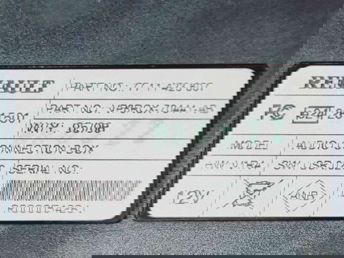   Conector auxiliar USB Renault Laguna 3 Combi [Fabr 2007-2015] 7711423607