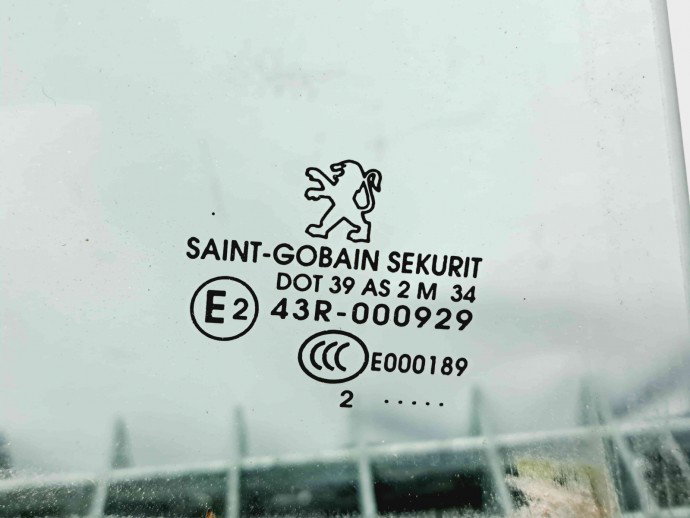 Geam usa dreapta spate Peugeot 308 [Fabr 2007-2013] OEM