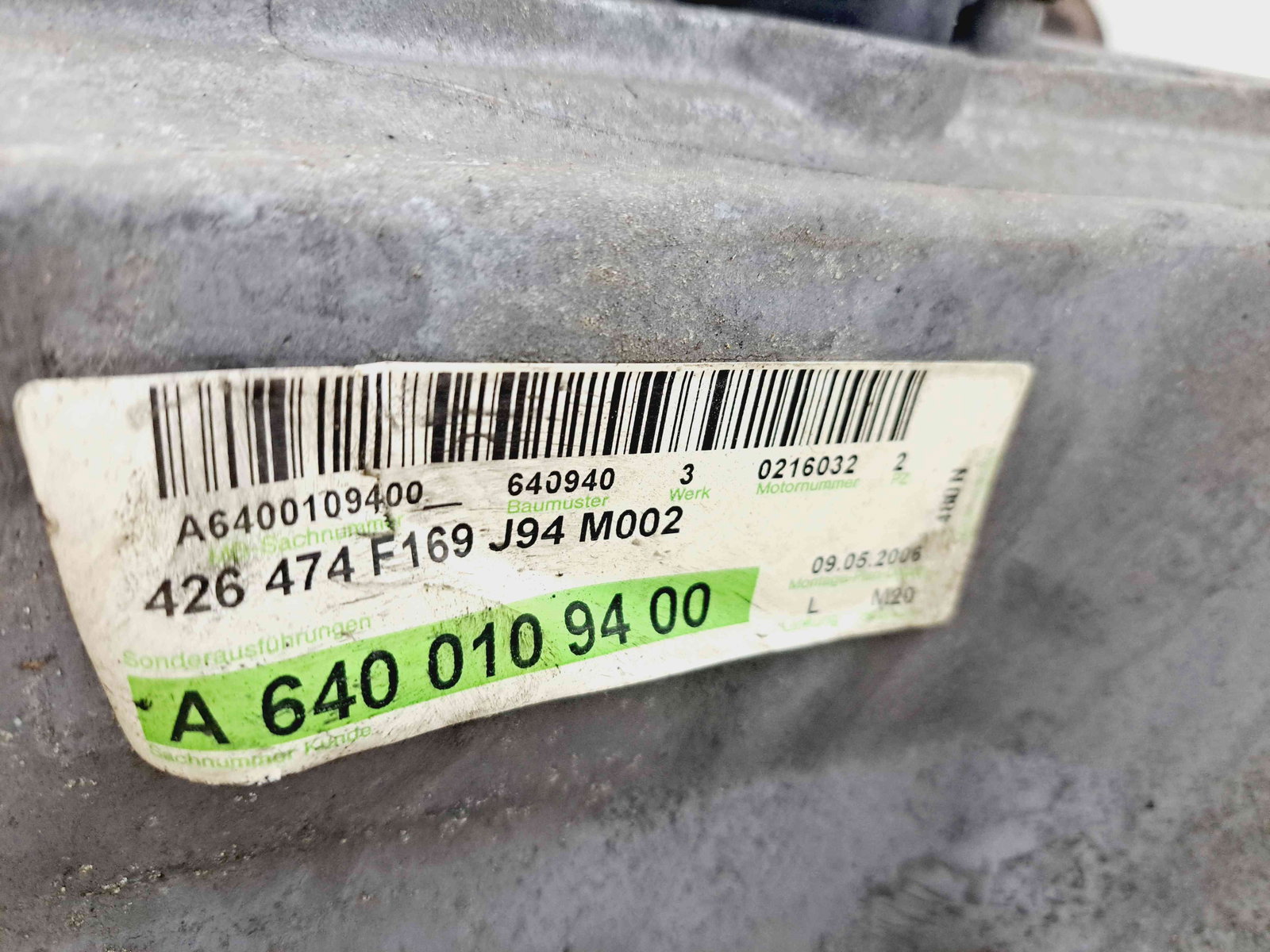 Motor complet ambielat Mercedes Clasa B (W245) [Fabr 2005-2011] 640940 2.0 75KW / 102CP - imagine 6